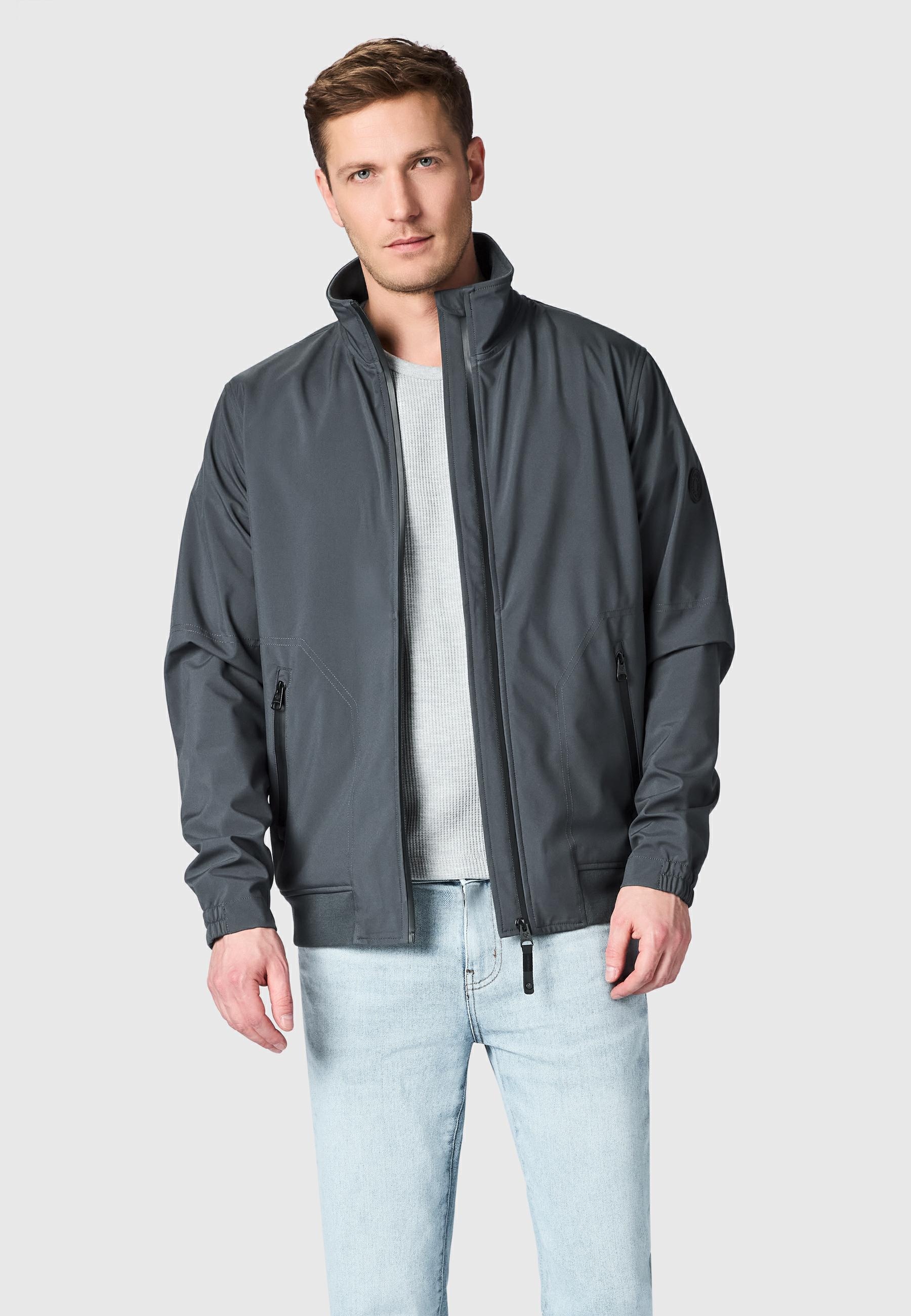 Ragwear Outdoorjacke »Outdoorjacke Collwie« ohne Kapuze wasserdichte Herren Übergangsjacke mit hohem Kragen