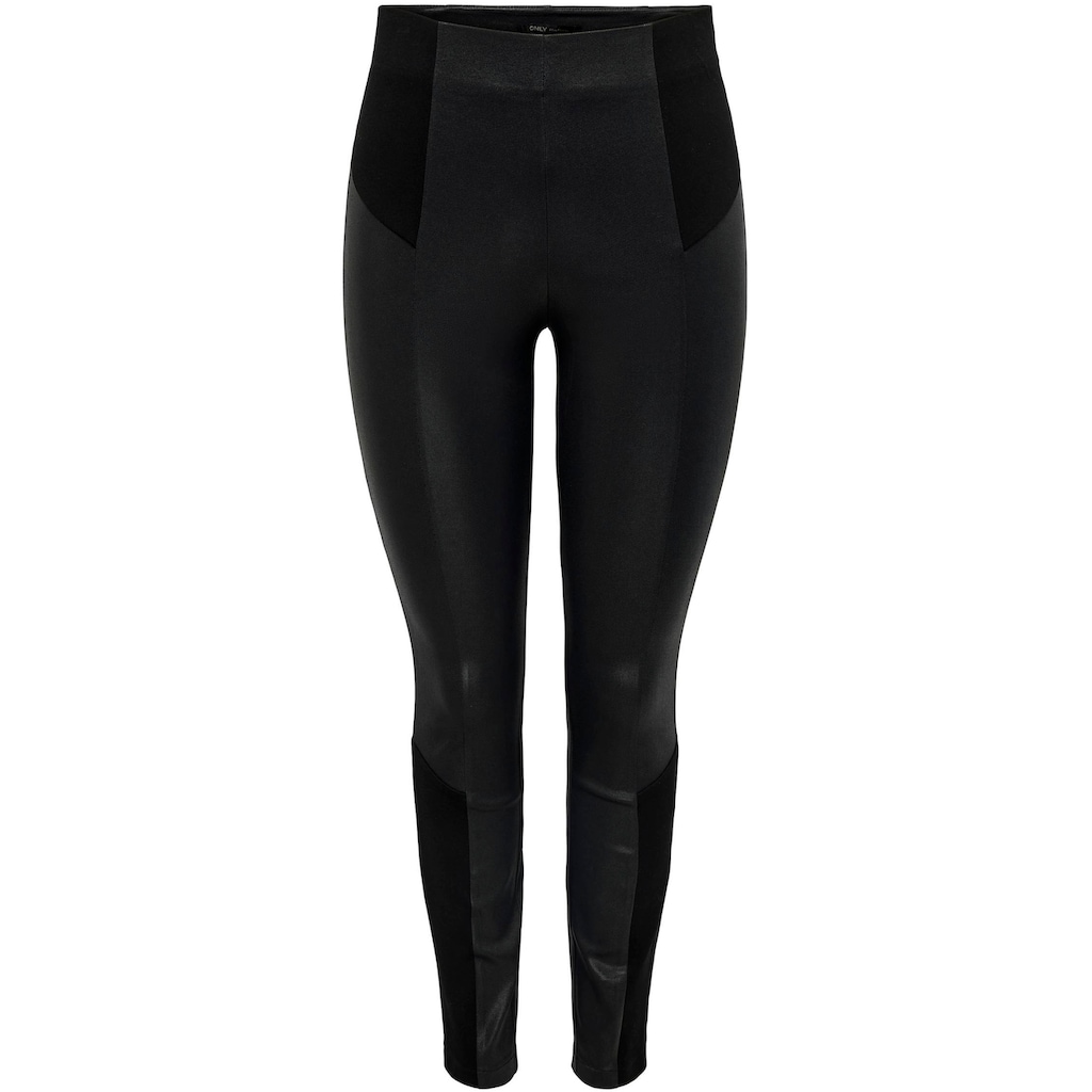 ONLY Lederimitathose »ONLCLAREMONT COATED INSERT LEGGINGS«