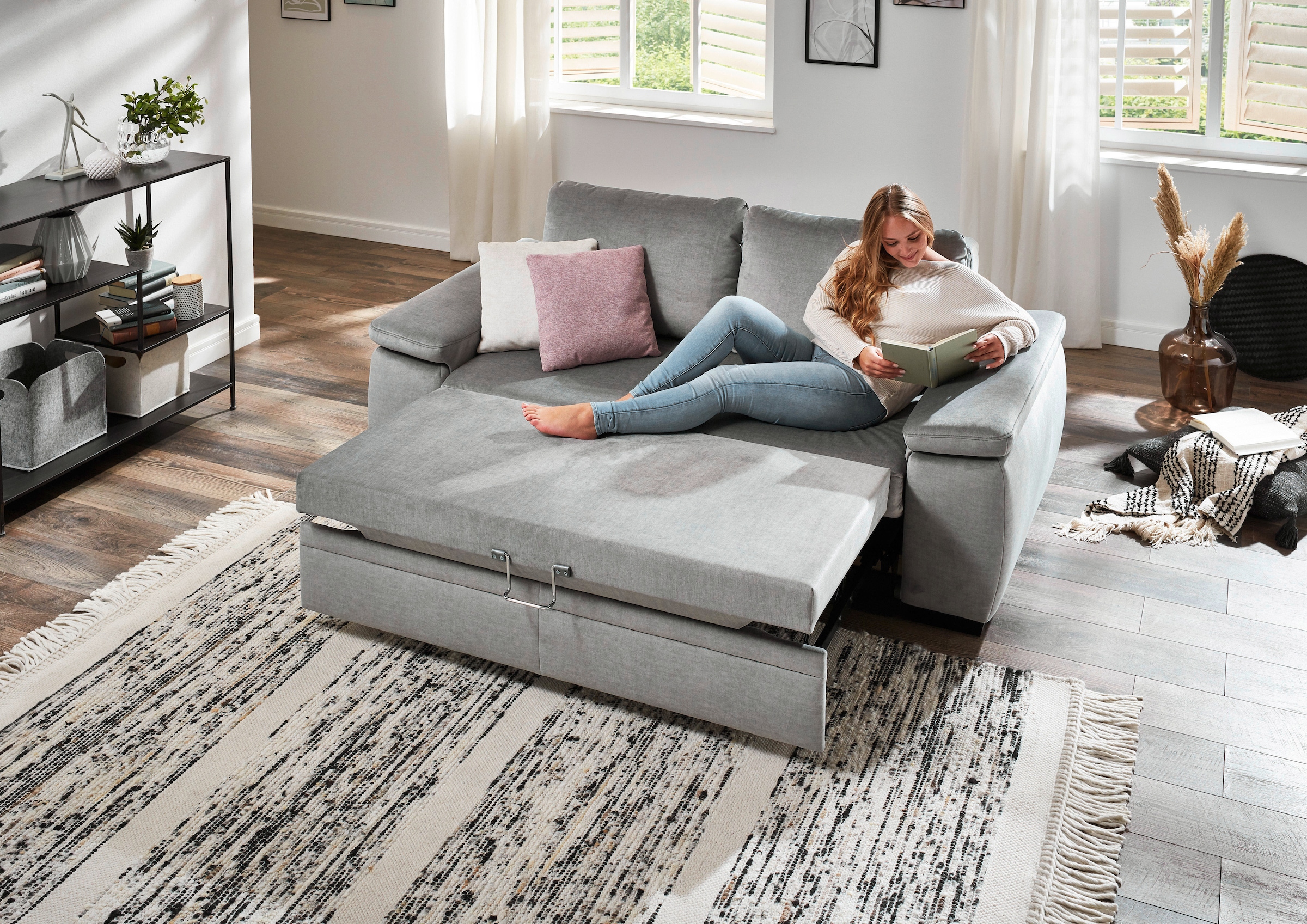 Die PlanBar Schlafsofa »MP-PD19021« mit Längsschläferfunktion 140x210 cm