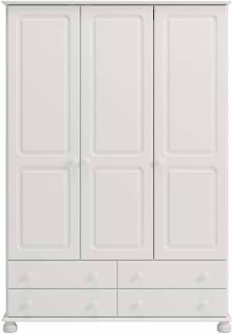 Home affaire Kleiderschrank »Richmond«, mit 3 Türen und 4 Schubladen, Breite 129 cm kaufen