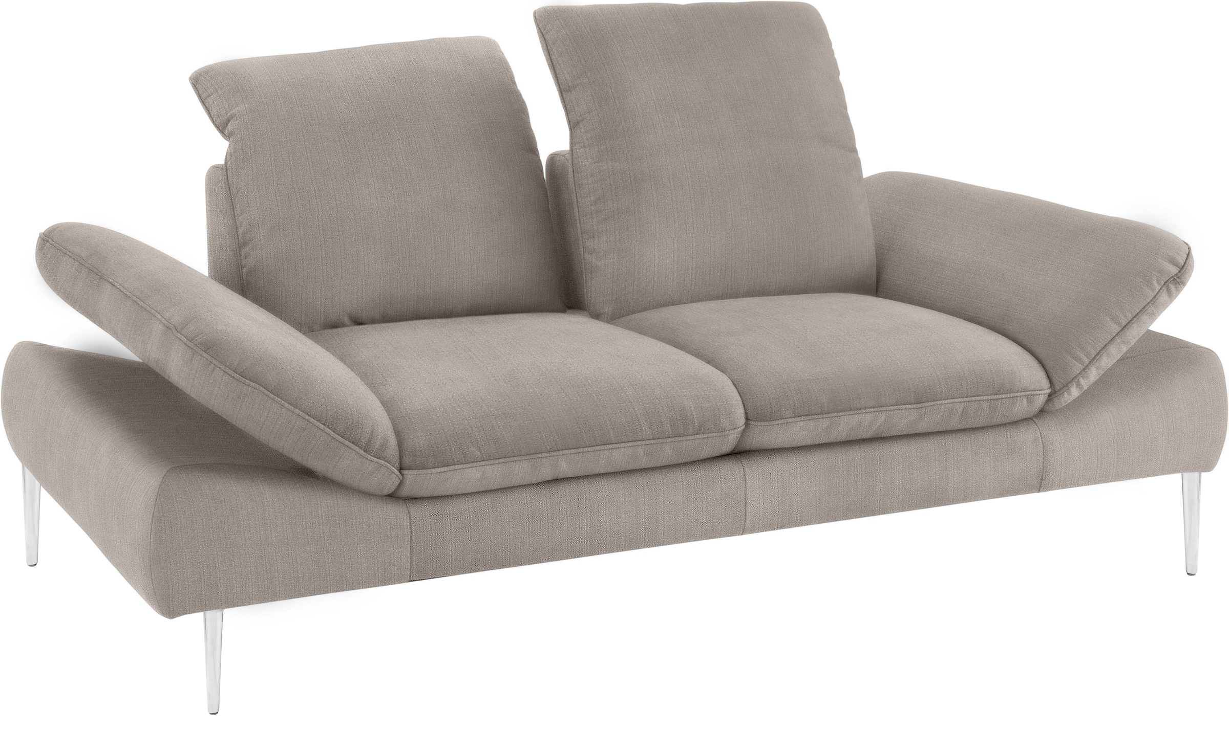 W.SCHILLIG 2,5-Sitzer »enjoy&MORE«, mit Sitztiefenverstellung, Füße Chrom glänzend, Breite 232 cm