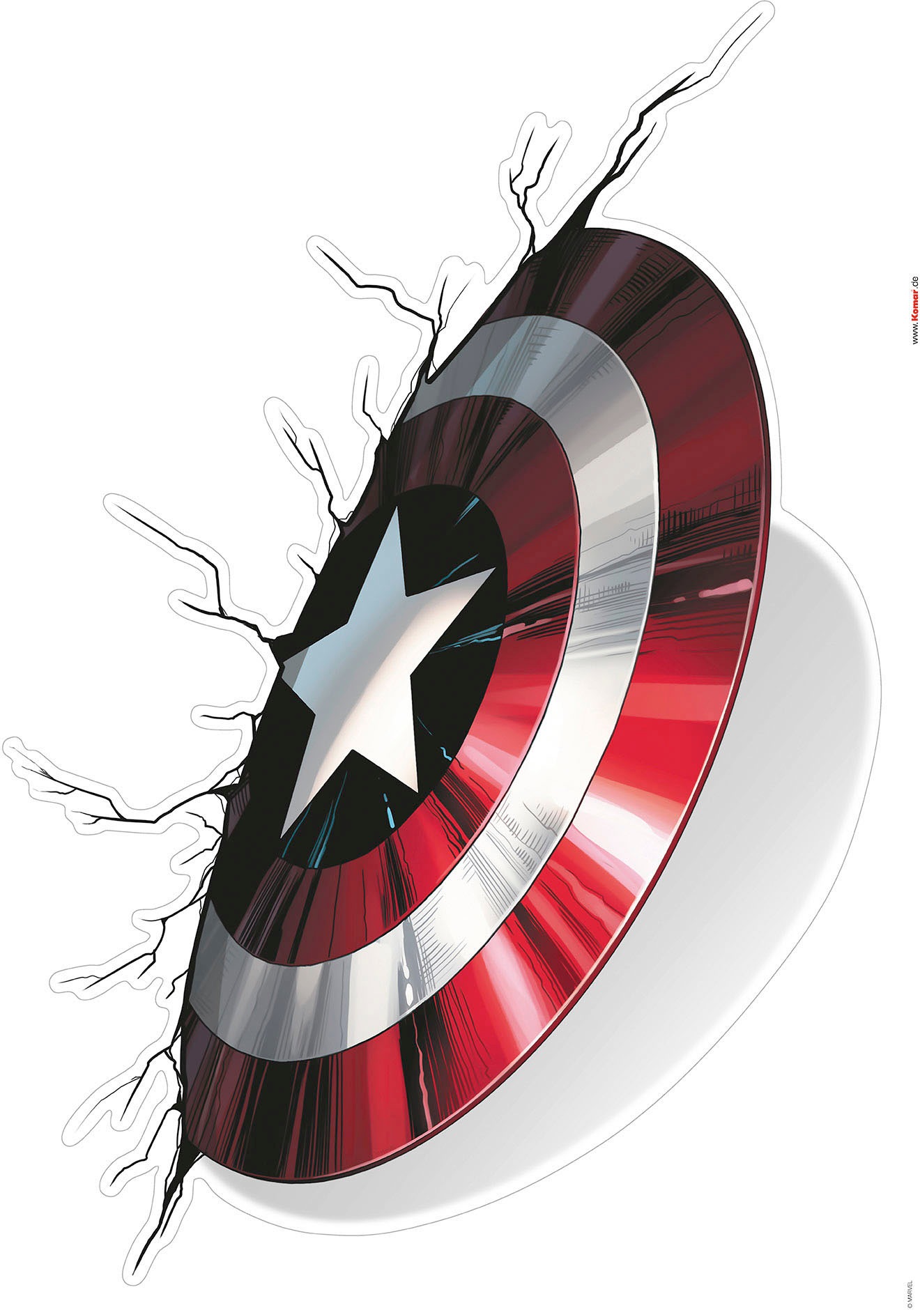 Komar Wandtattoo »Avengers Powerful Weapons - Größe 50 x 70 cm«, (2 St.), selbstklebend, Wandsticker, Kinderzimmer