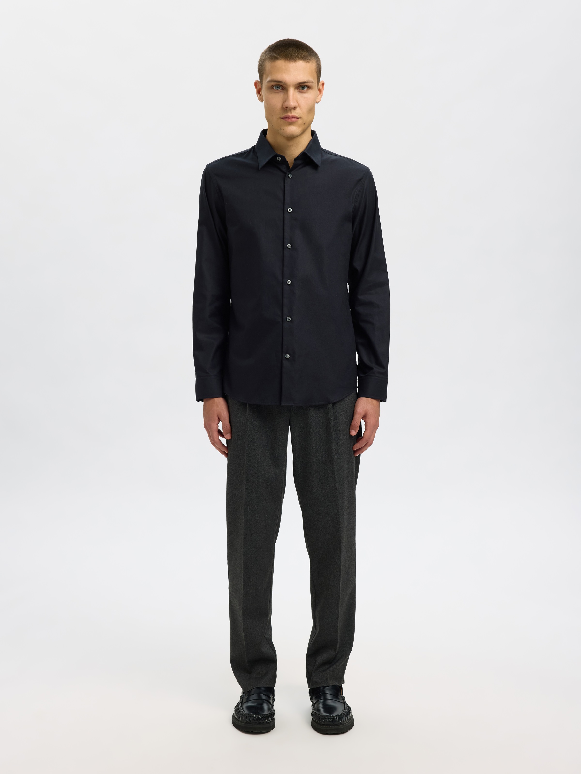 SELECTED Langarmhemd »SLHSLIMCLARK SHIRT LS NOOS«