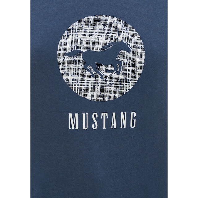 Kurzarmshirt ♕ Print-Shirt« MUSTANG »Mustang bei T-Shirt