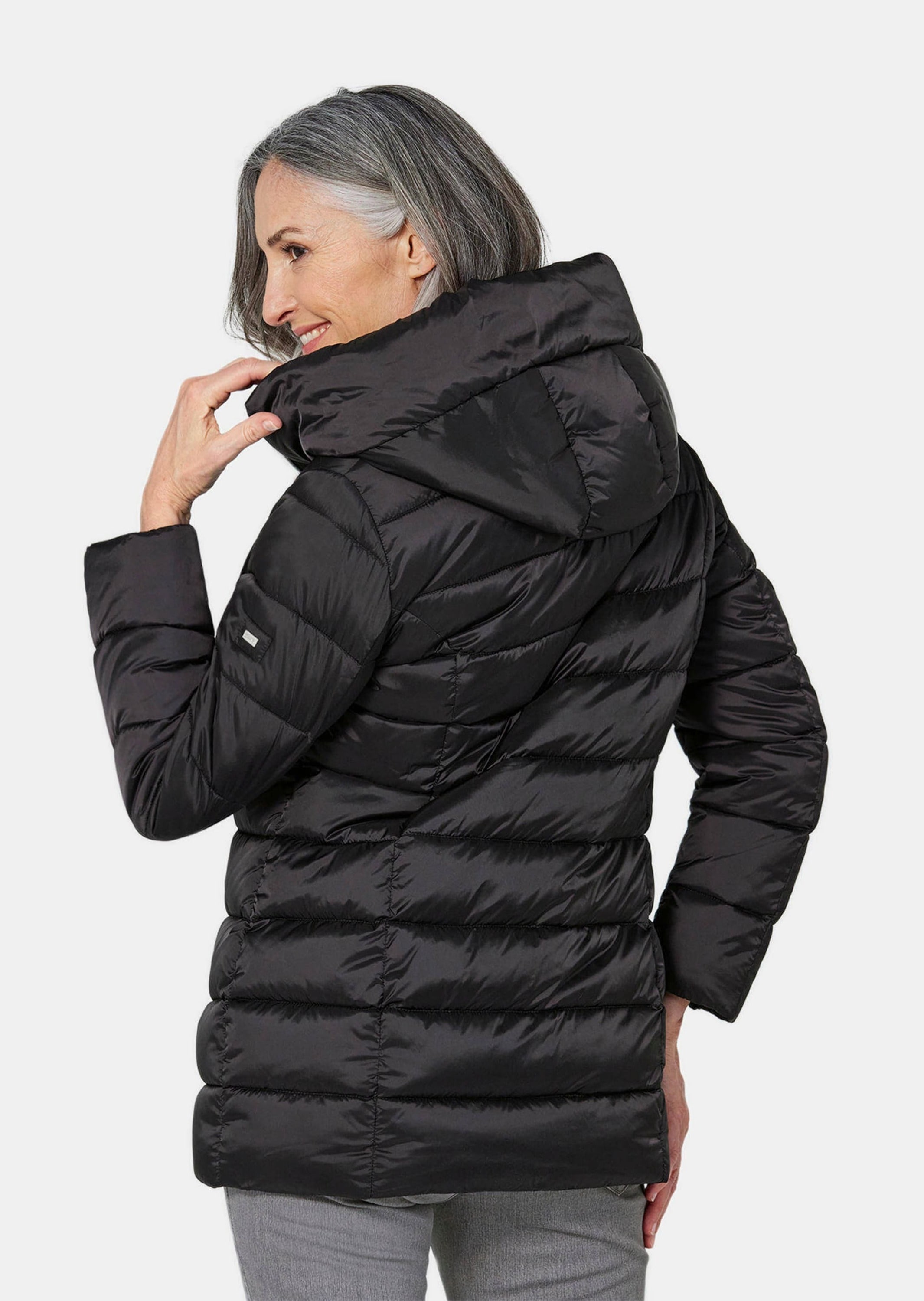 GOLDNER Steppjacke »Lange Steppjacke Lange Steppjacke mit Kapuze«