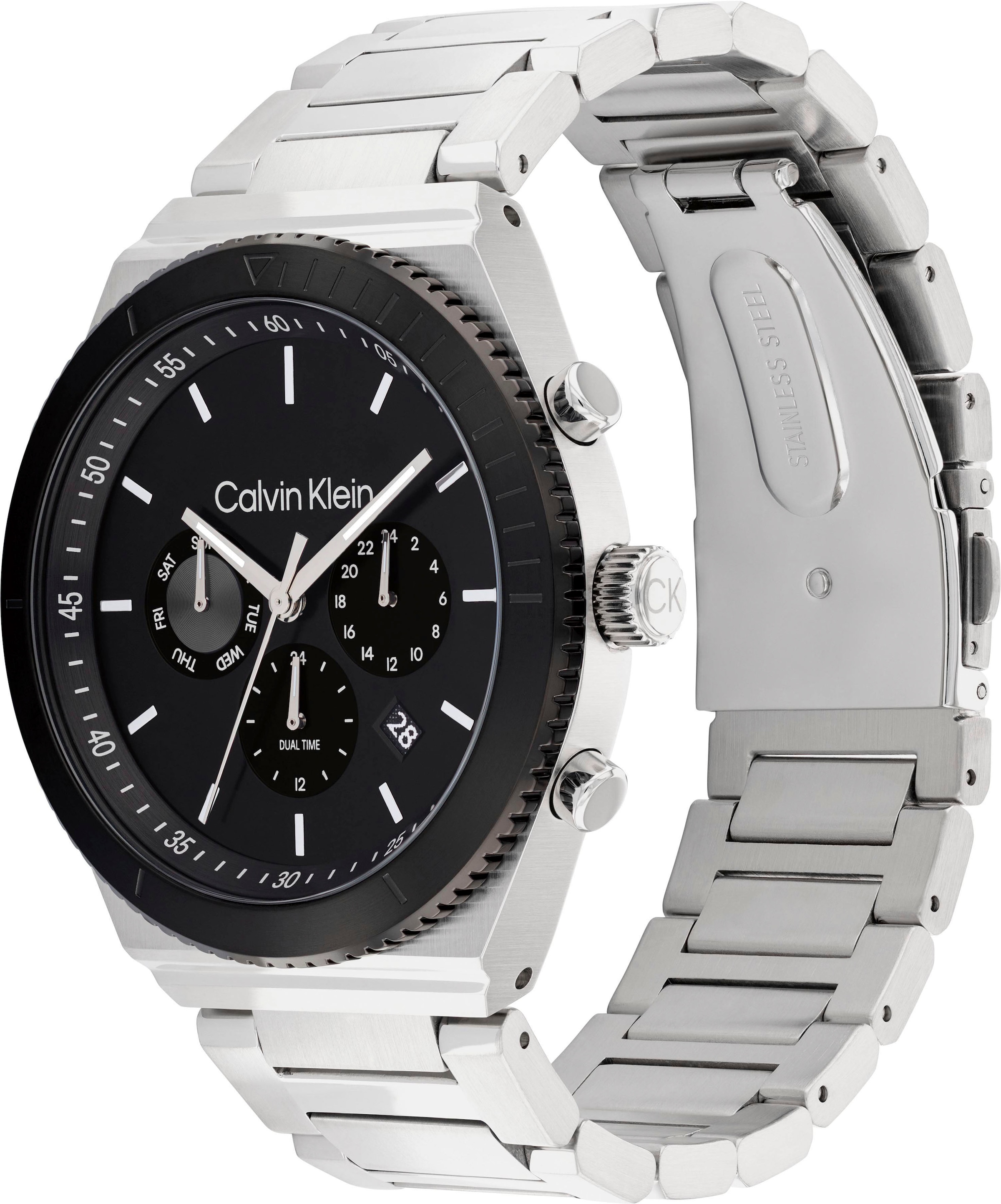 Calvin Klein Multifunktionsuhr »SPORT, 25200301«, Quarzuhr, Armbanduhr, Herrenuhr, Datum, 12/24-Stunden-Anzeige