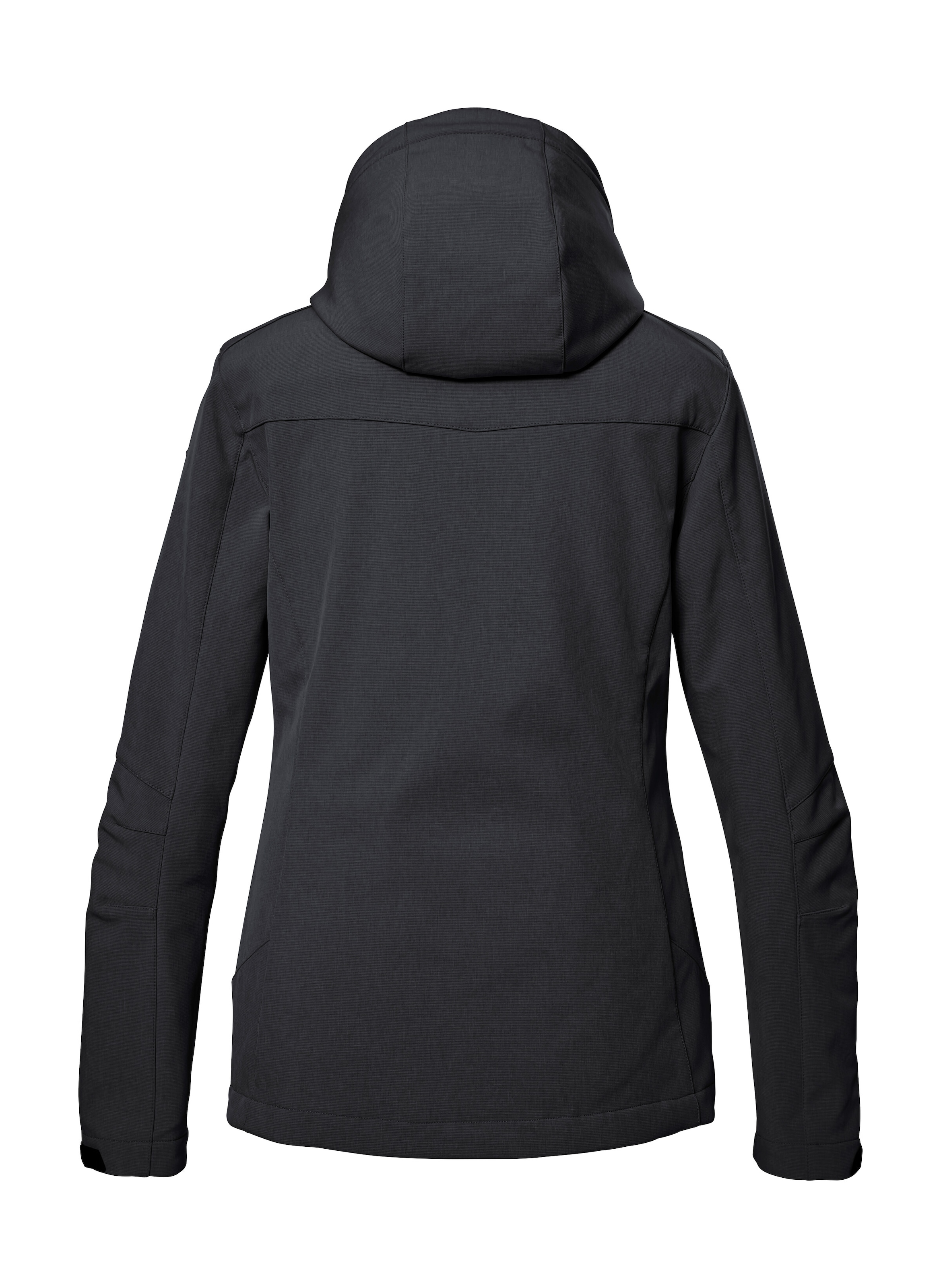 Killtec Softshelljacke »Damen Softshelljacke«, Wasserabweisende, winddichte Softshelljacke mit abnehmbarer Kapuze