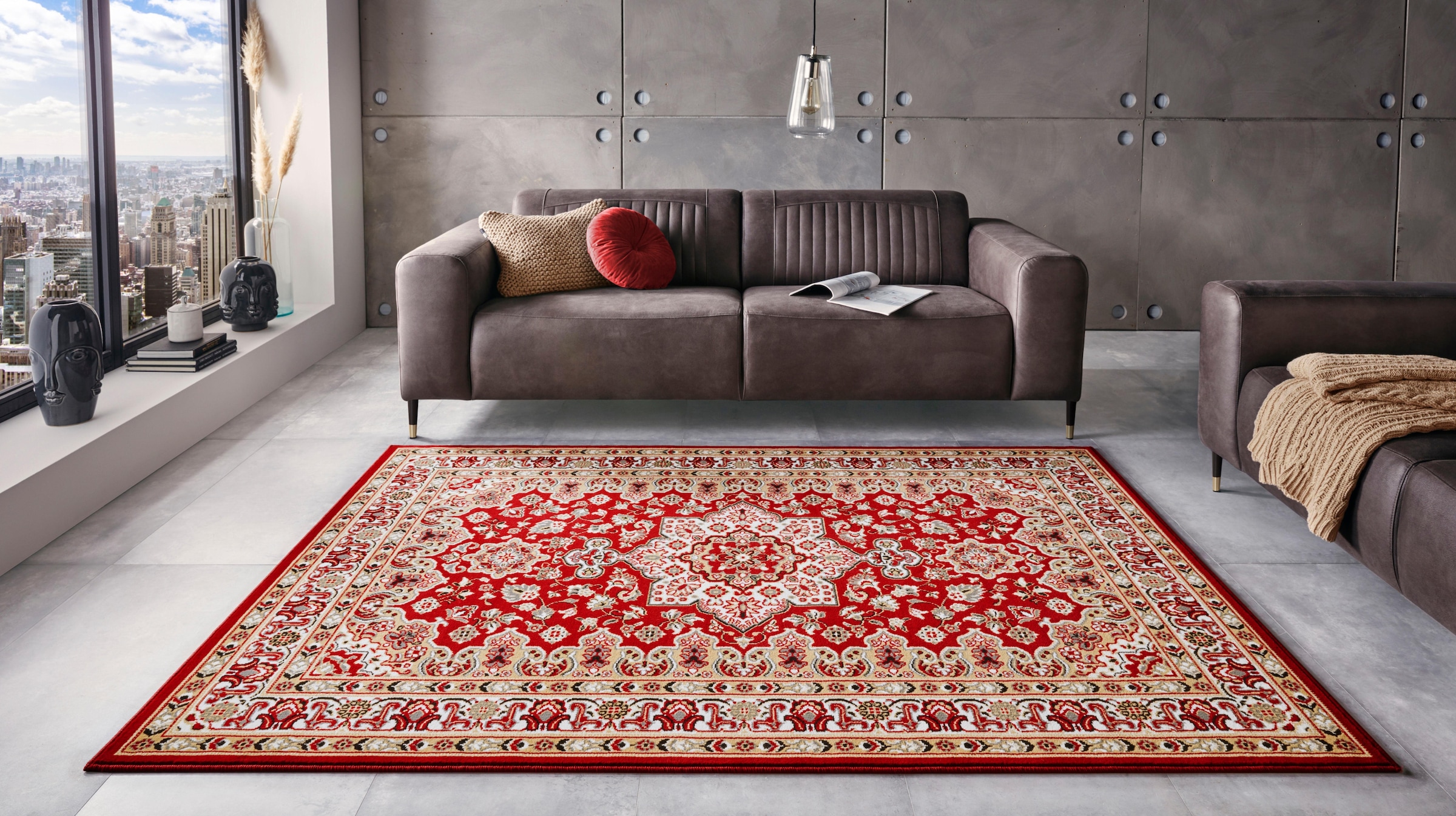 HANSE Home Teppich »Parun Täbriz«, rechteckig, 9 mm Höhe, Kurzflor, Orient, Läufer, Vintage, Esszimmer, Wohnzimmer, Flur