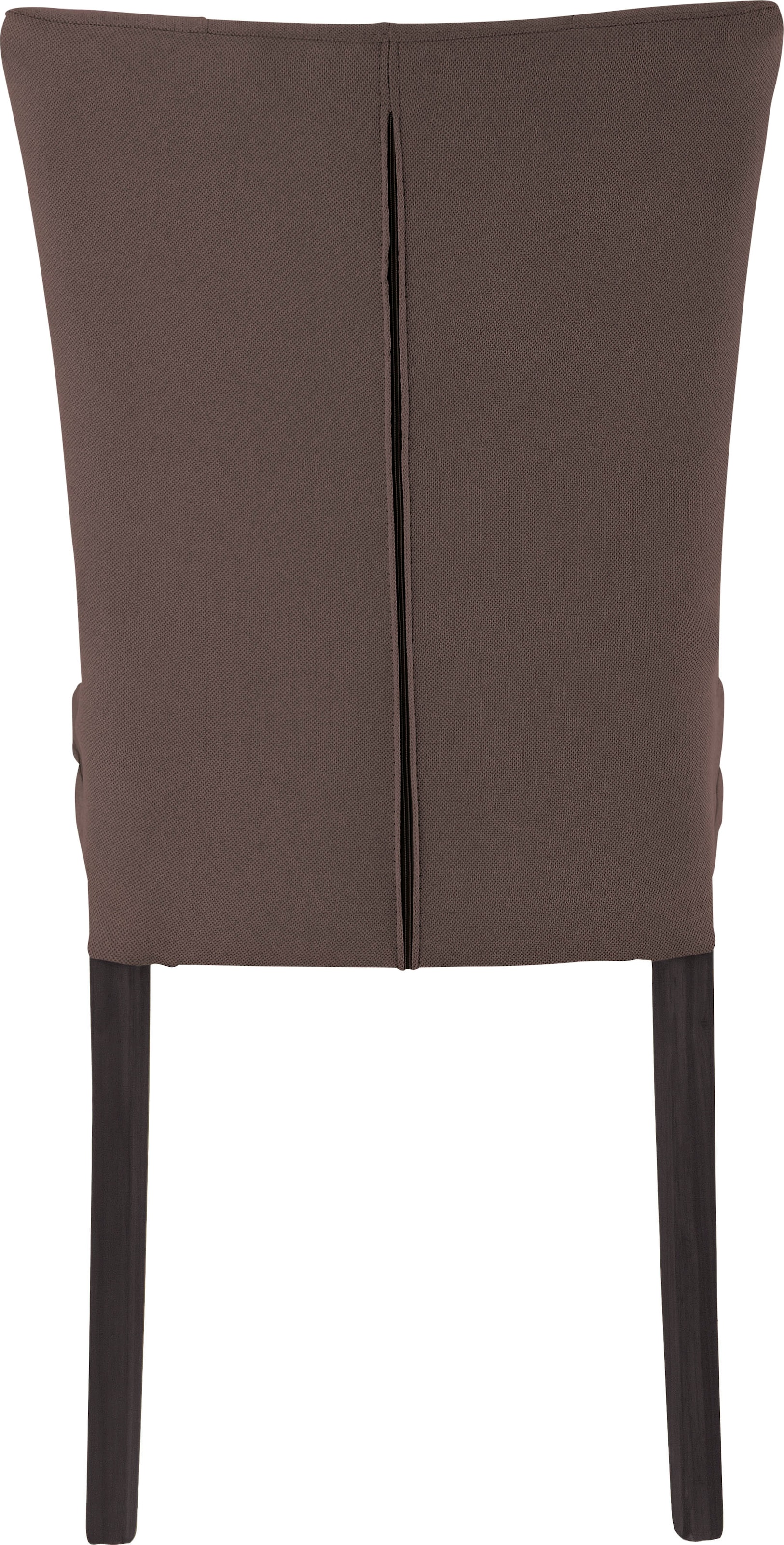 Home affaire 4-Fußstuhl »Colorado«, (Set), 2 St., Luxus-Microfaser, Beine aus Buche, wengefarben lackiert, Im 2er, 4er oder 6er-Set