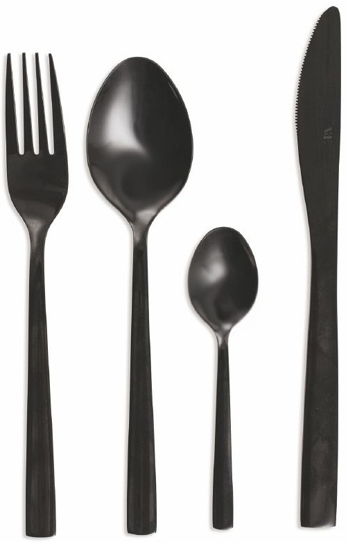 Villa d'Este Besteck-Set »Modern poliert«, (Set, 24 tlg.), Essbesteck-Set, poliert