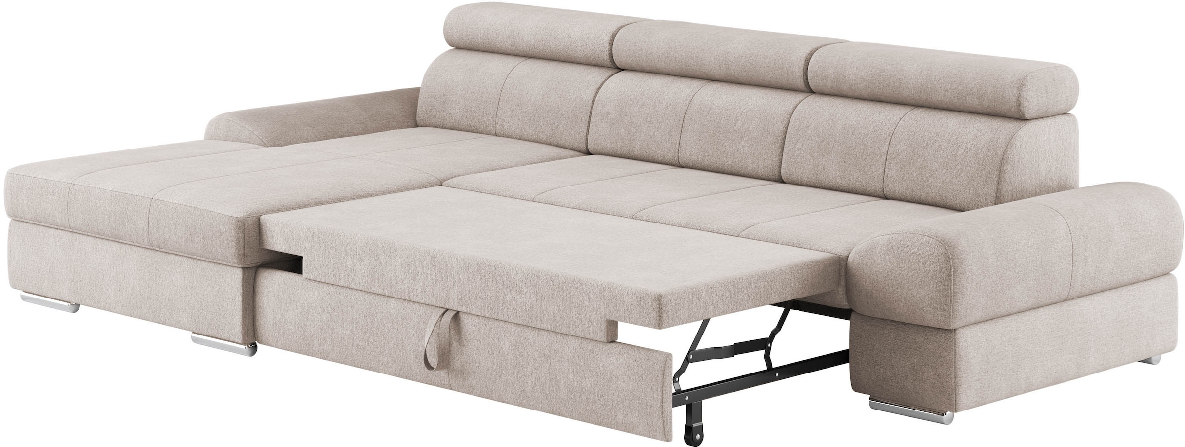 sit&more Ecksofa »Broadway L-Form«, inklusive Kopfteilverstellung, wahlweise mit Bettfunktion