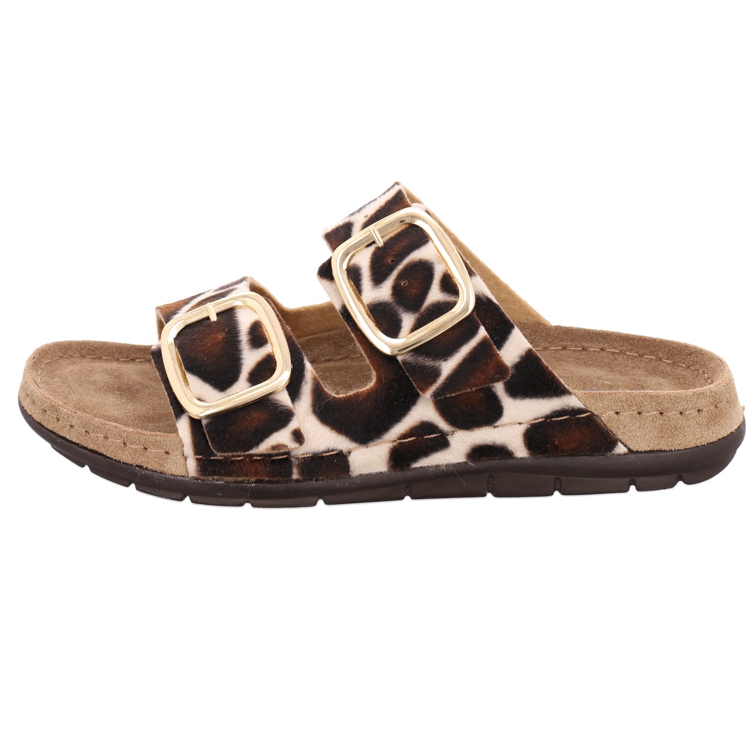 Rohde Pantolette »Rodigo Giraffe«  Sommerschuh, Urlaubsschuh, Strandschuh mit Kuhfell-Print