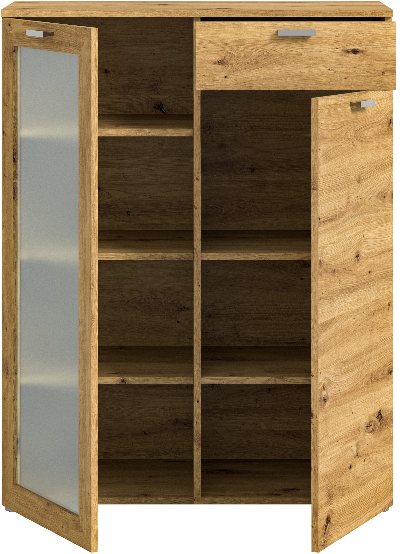 INOSIGN Highboard »Onex, Breite 90 cm, mit Glastür, vielseitig einsetzbar«, in verschiedenen Farben, Kommode, Schrank, Anrichte