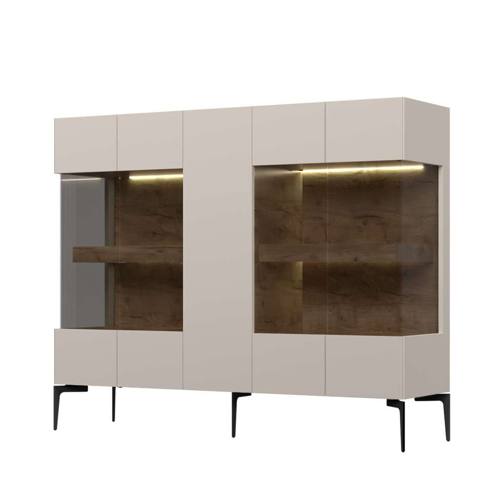 Places of Style Sideboard »Sky45«, Vitrine, Lackiert mit wasserbasiertem UV-Lack