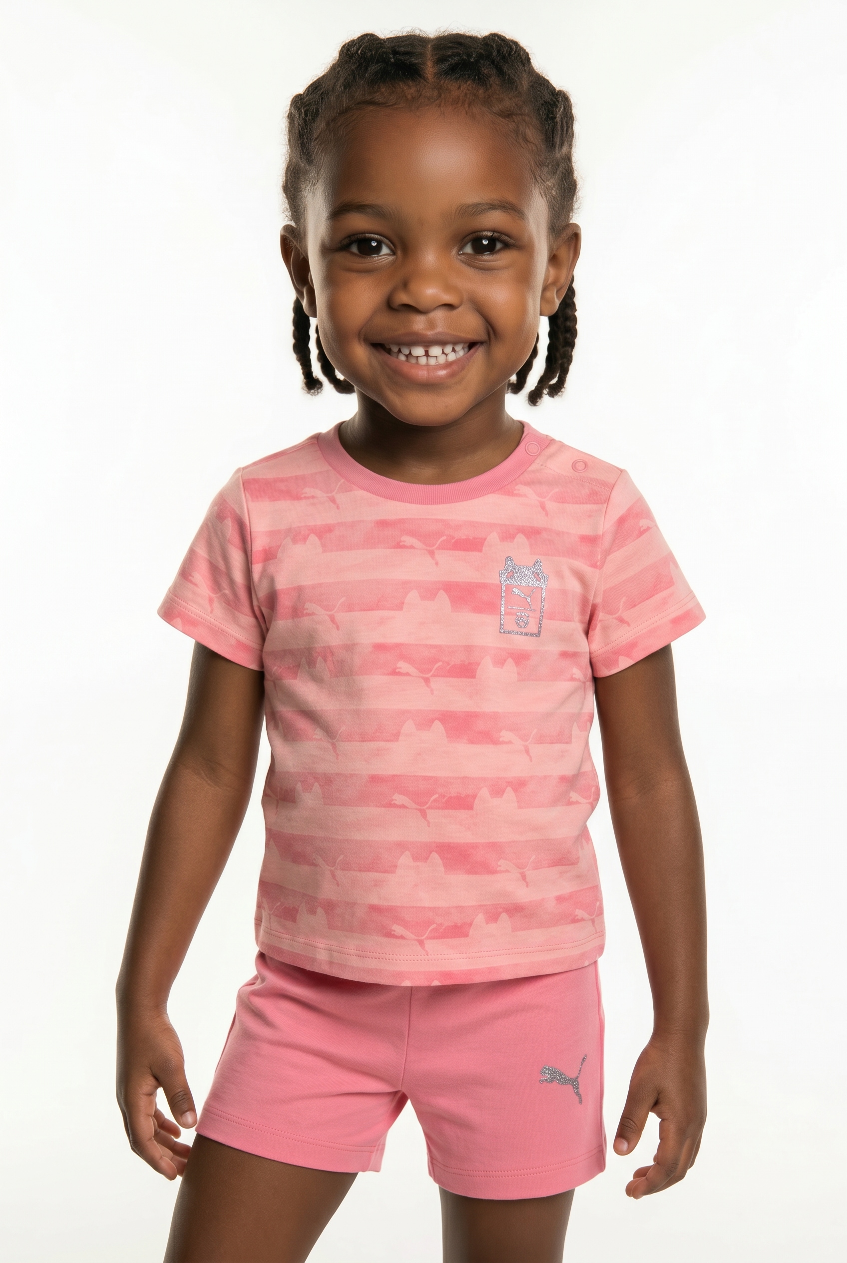 PUMA Trainingsanzug »X GABBY'S DOLLHOUSE MINICATS TEE AND SHORTS SET INF« 2 tlg. zweiteiliges Set, ohne Kapuze, Regular Fit, für Children