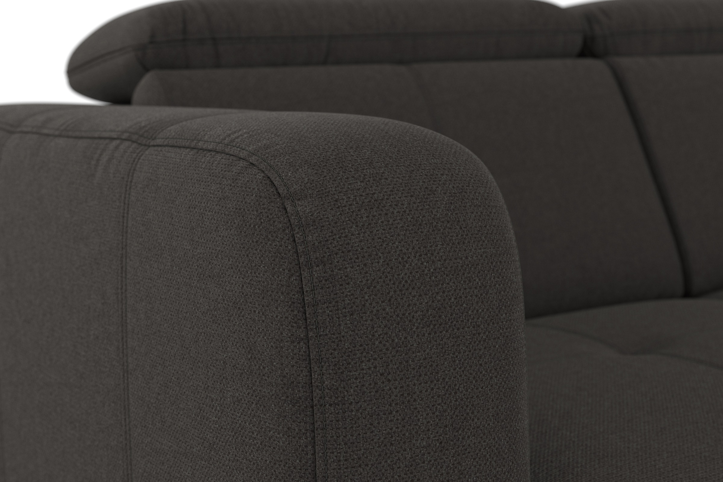 sit&more Ecksofa »Belluci L-Form«, inklusive Federkern, wahlweise mit Bettfunktion und Bettkasten