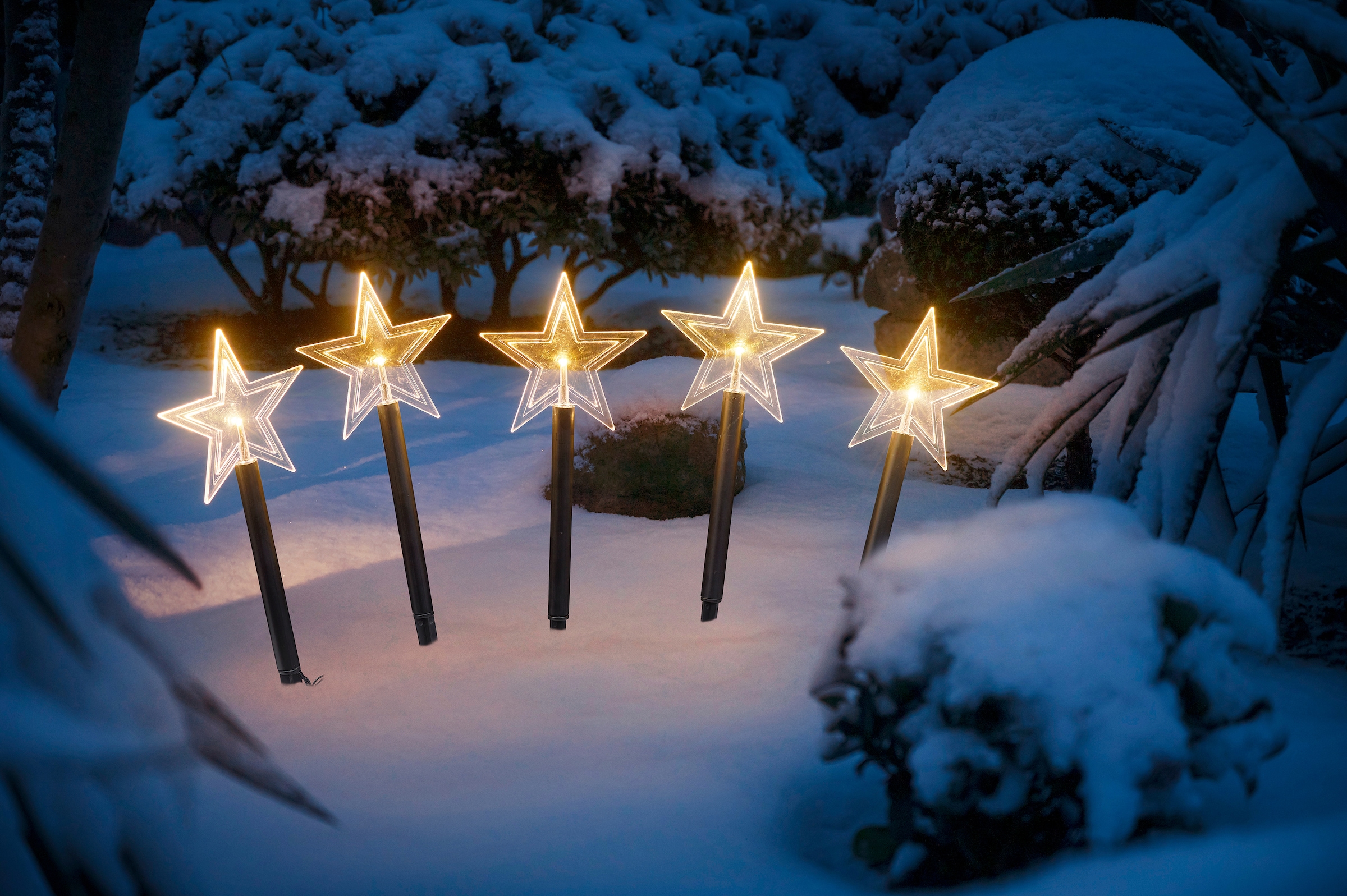 IC Winterworld LED Stern »Weihnachtsstern, Weihnachtsdeko«, Gartenstecker  mit Timerfunktion, für den Innen- und Außenbereich online kaufen | mit 3  Jahren XXL Garantie