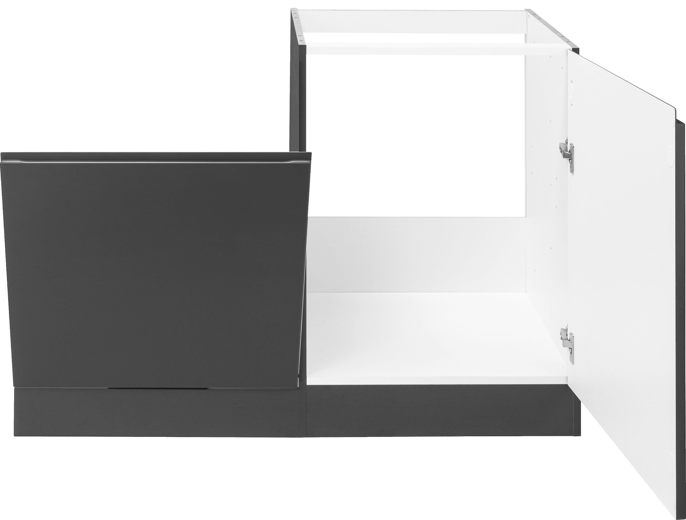 KOCHSTATION Spülenschrank »KS-Bruneck« >>Bruneck<< 120 cm breit, für viel Stauraum, hochwertige MDF-Fronten