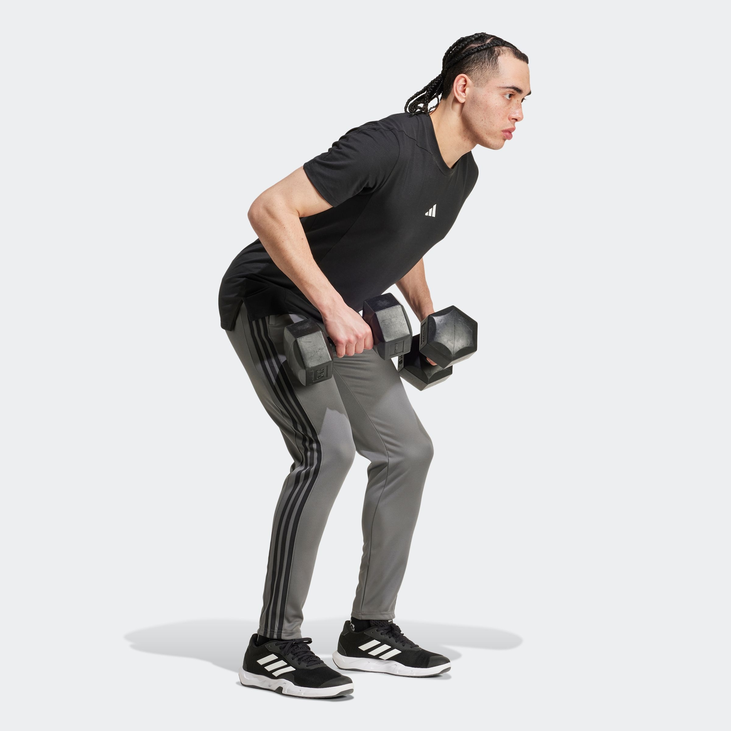 adidas Performance Sporthose »TRAIN ESSENTIALS 3STREIFEN«, (1 tlg.), atmungsaktive Trainingshose