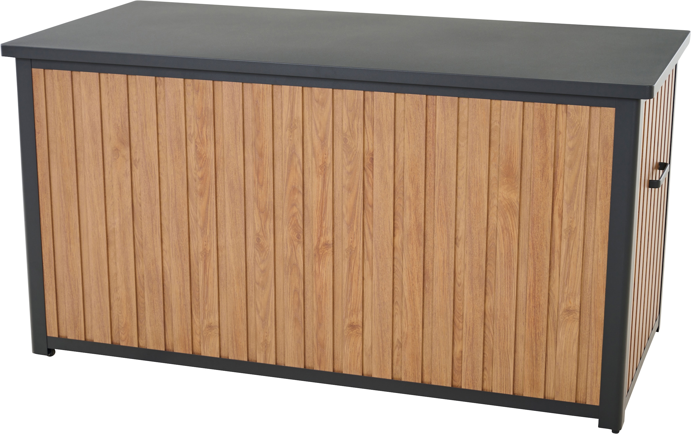 Siena Garden Kissenbox Gestell aus Aluminium, 159x79x83cm woodlook