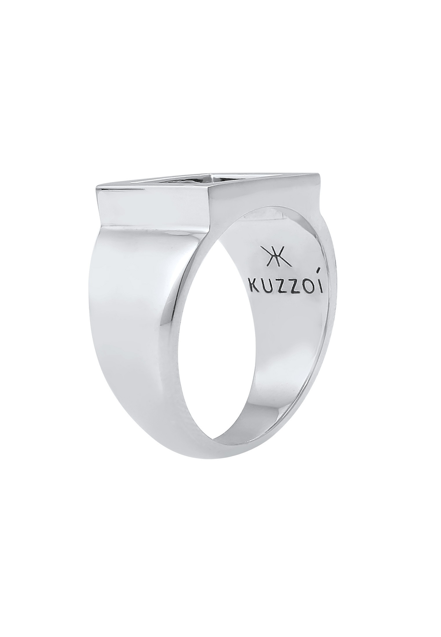 Kuzzoi Siegelring »Ring Siegelring Herren Rechteckig 925 Silber«
