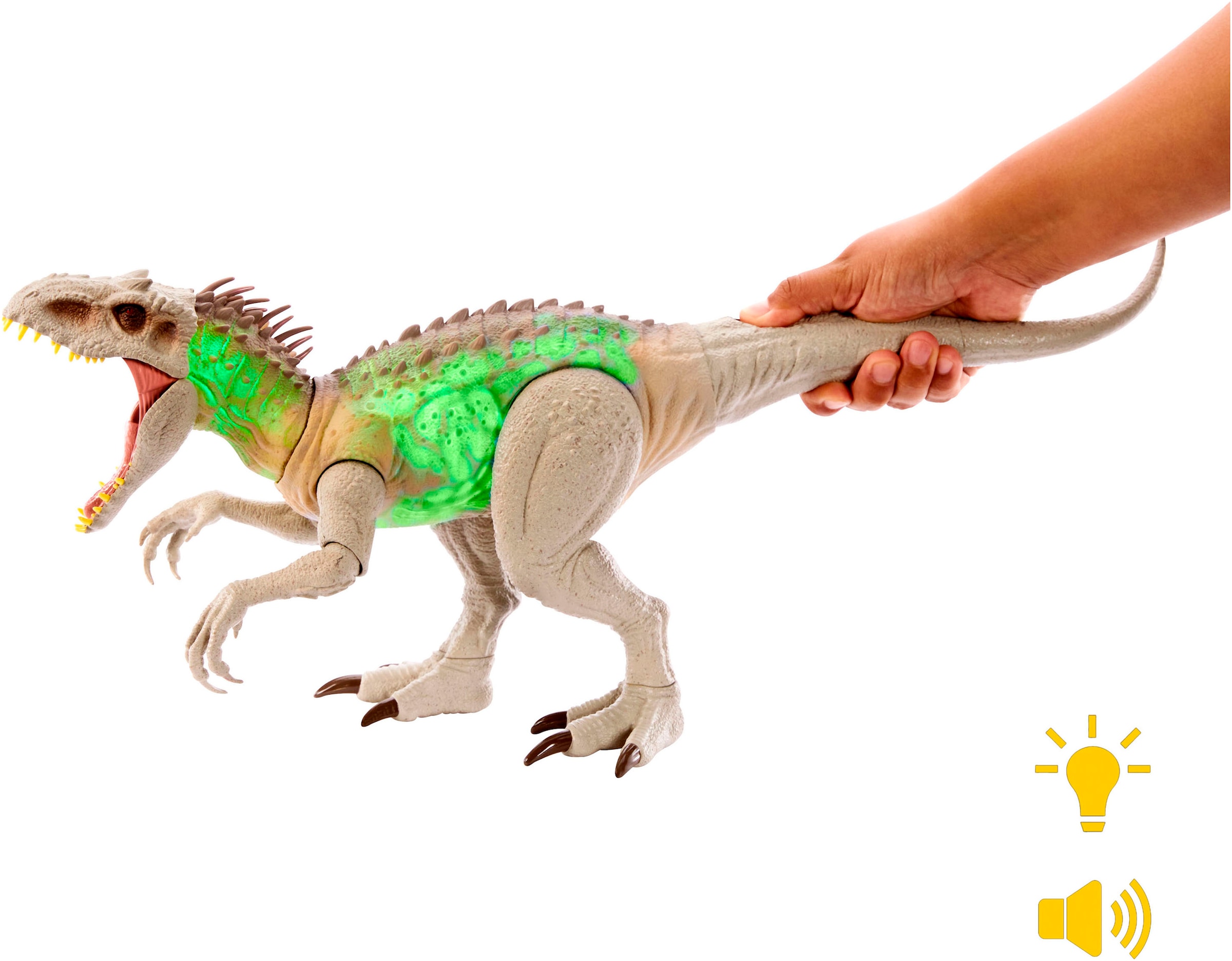 Mattel® Actionfigur »Jurassic World - Indominus Rex«, mit Licht und Sound