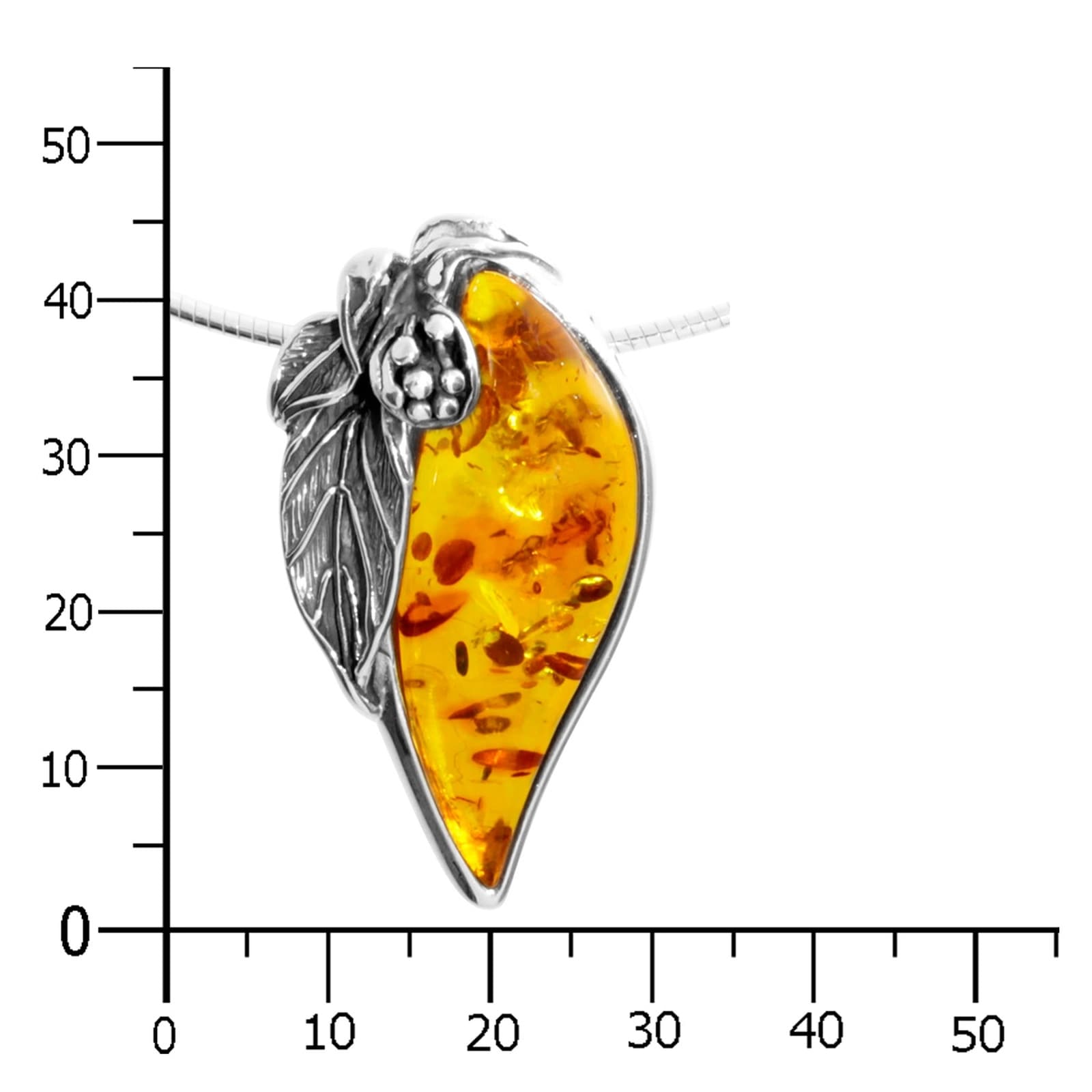 OSTSEE-SCHMUCK Kette mit Anhänger »- Gleiter-Jana 42 mm - Silber 925/000 - Bernstein«
