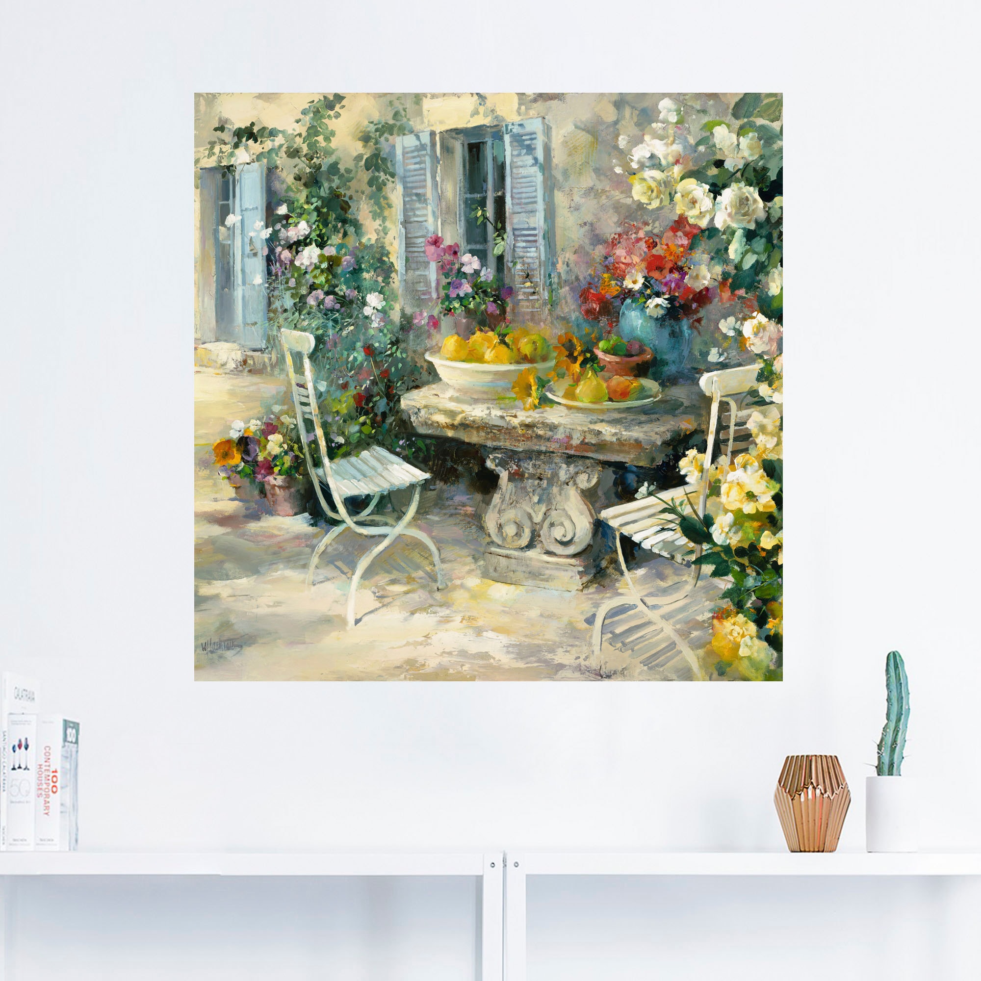 Artland Wandbild »Idyllischer Garten«, Garten, (1 St.), als Leinwandbild, Poster, Wandaufkleber in verschied. Größen