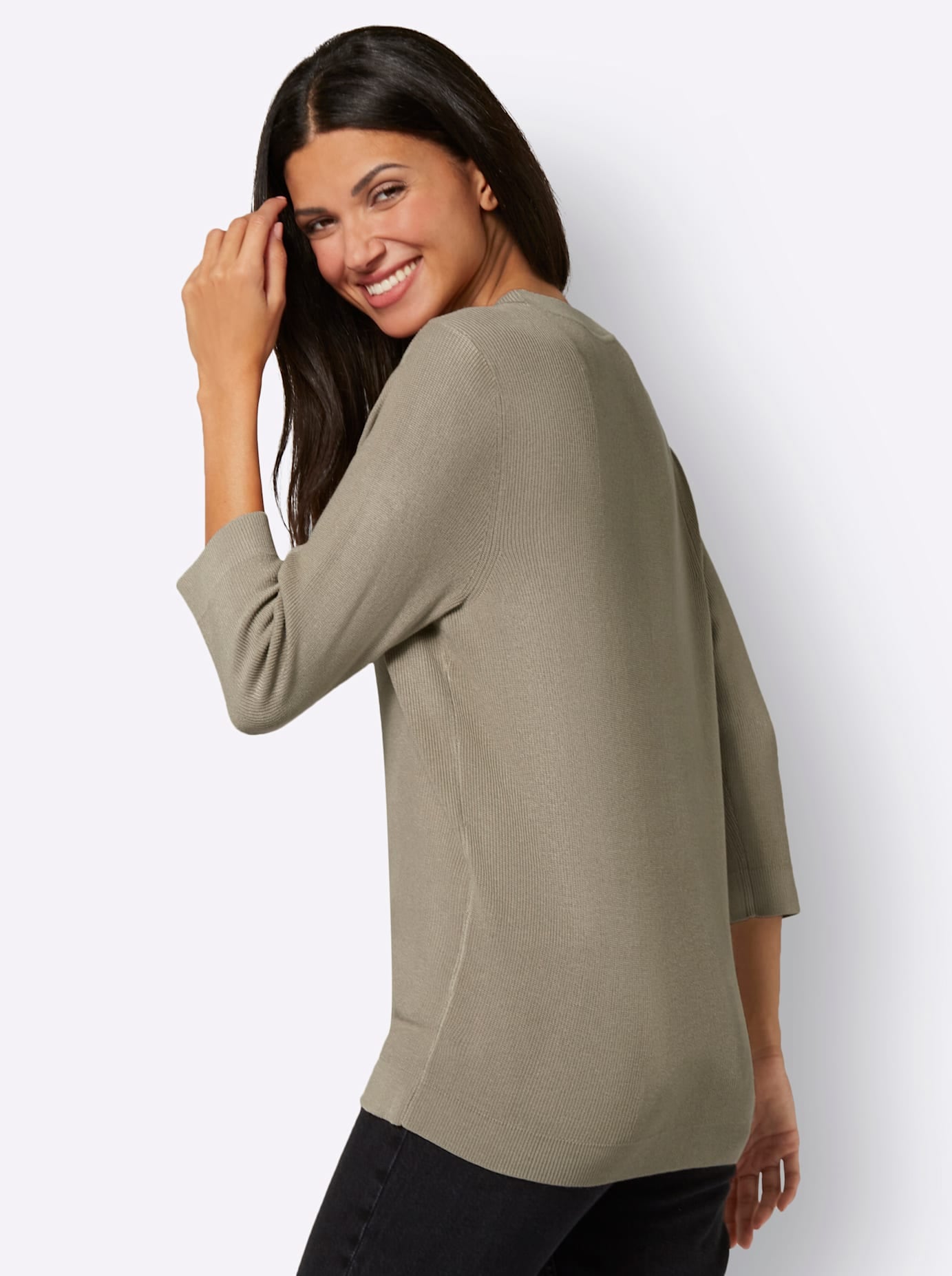 Classic Basics 3/4 Arm-Pullover »V-Pullover«