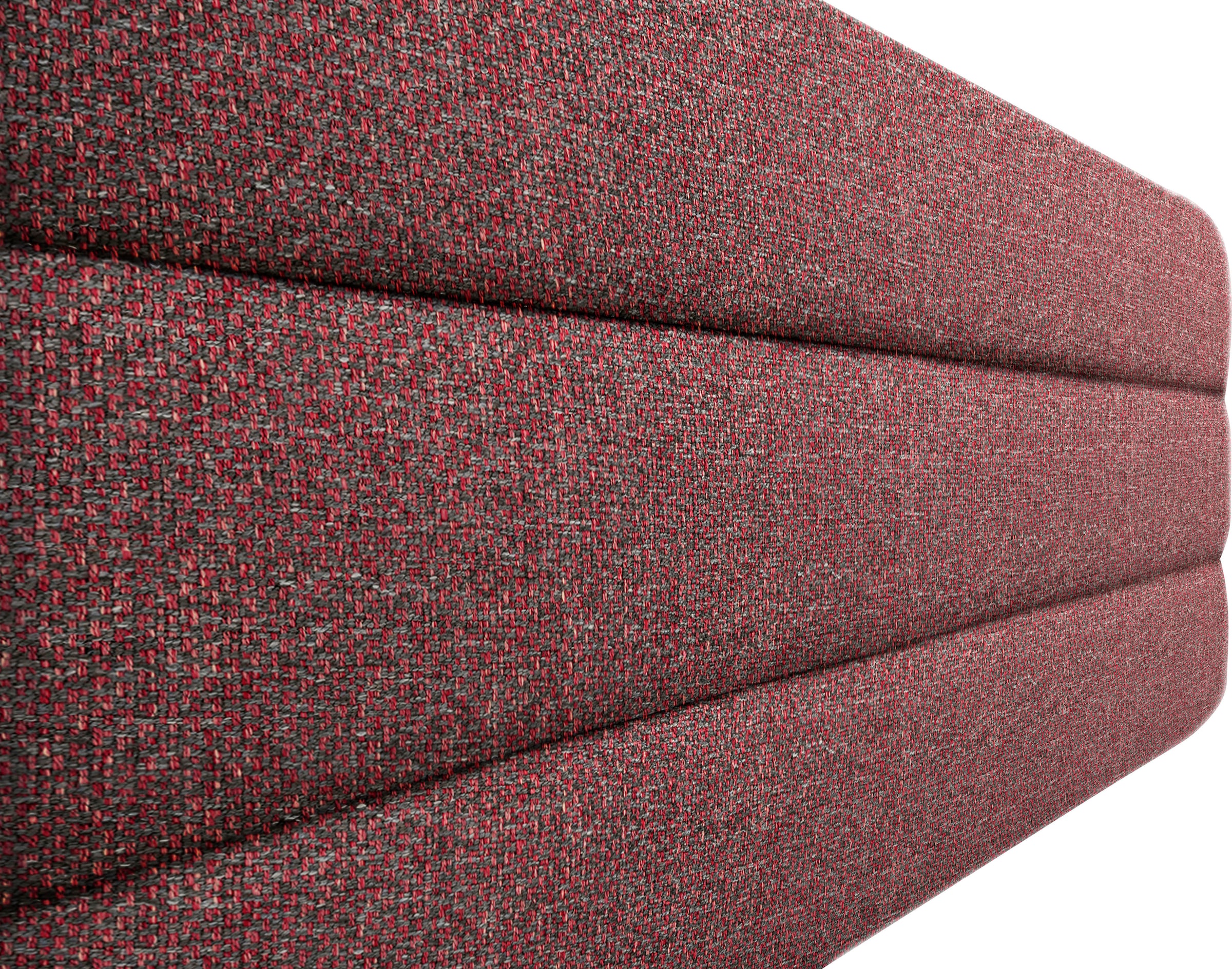 OTTO products Polsterbett »Merrit« Quernaht im Kopf- und Fußteil, in 5 Breiten, auch in 220 cm Länge