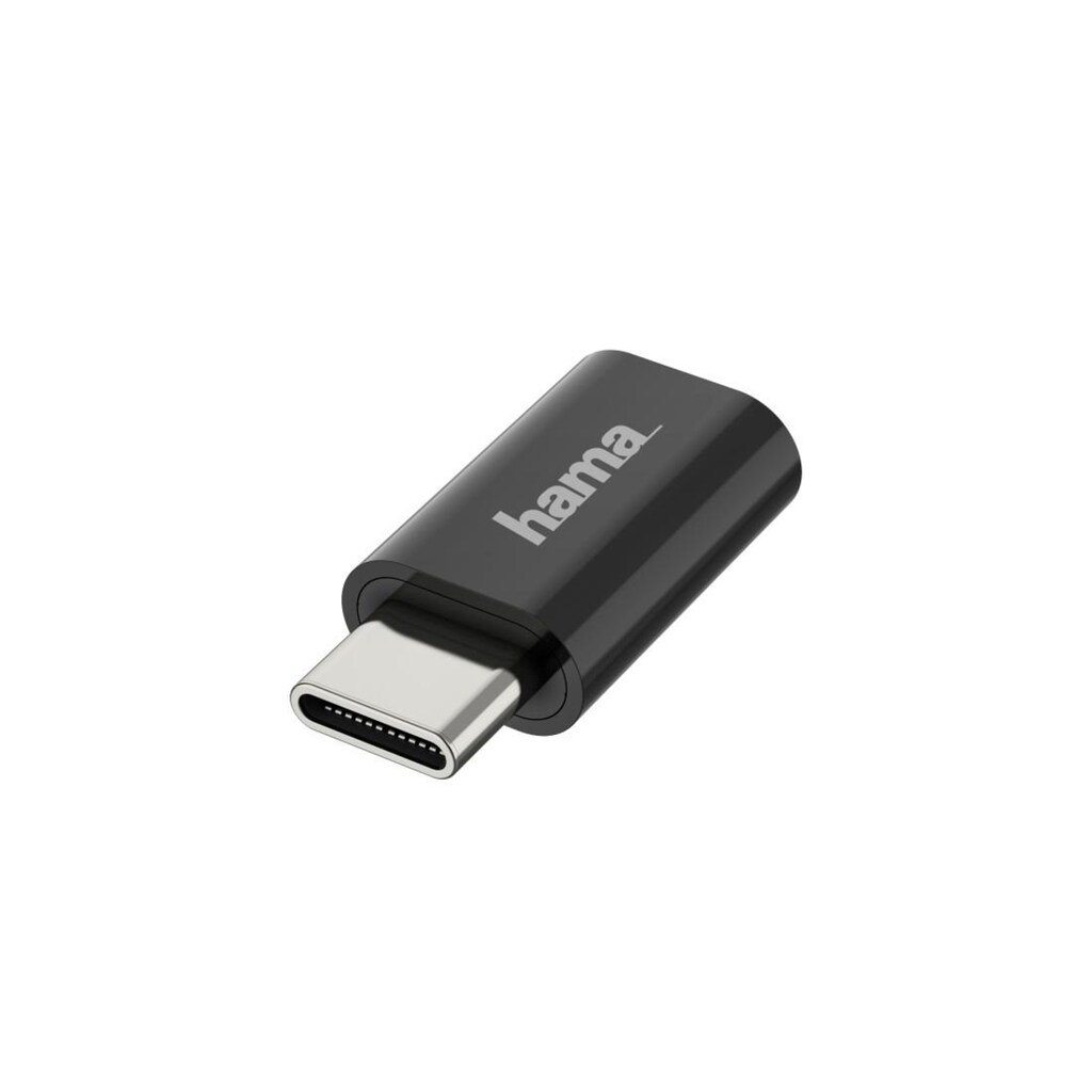 Hama USB-Adapter »USB OTG Adapter, USB-C Stecker, Micro USB-Buchse, USB 2.0, USB Adapter«, USB-C zu Micro-USB
