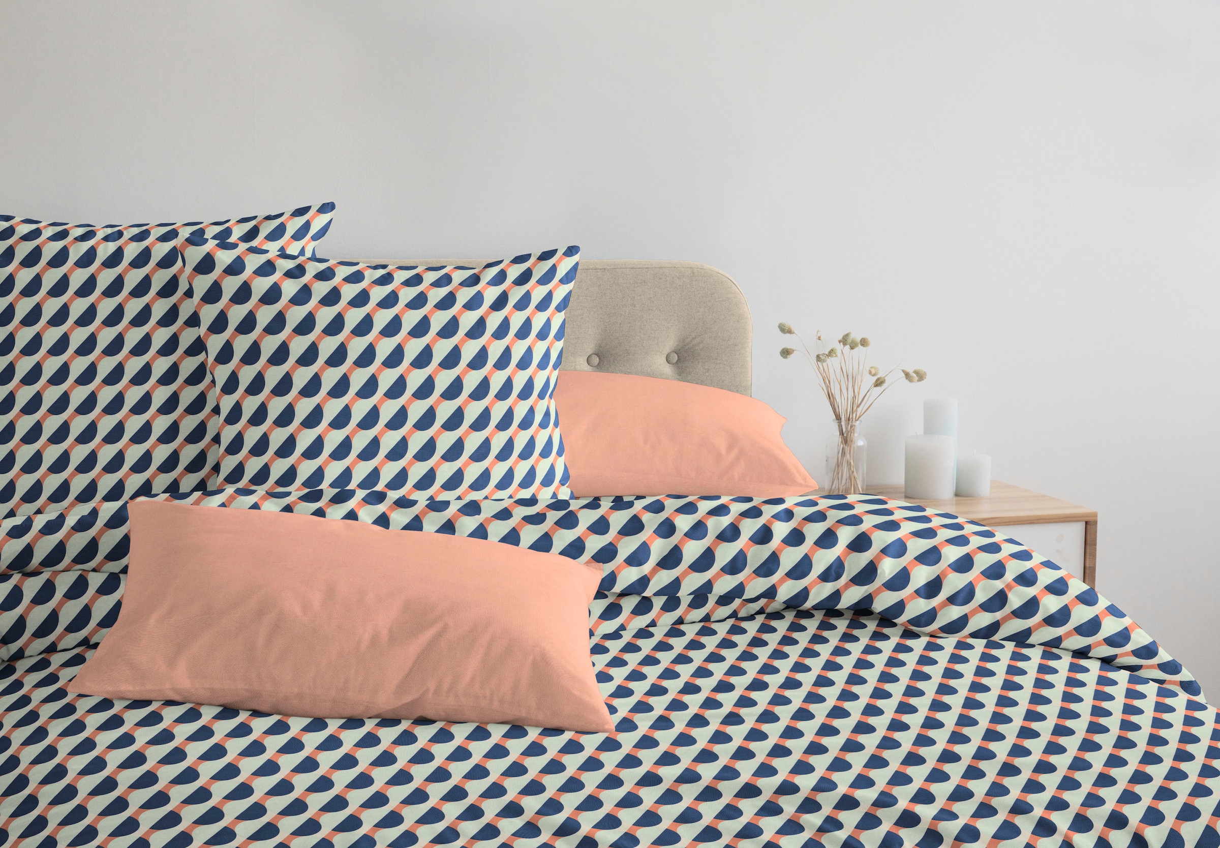 Adam Bettwäsche »Circles« 2 Stk. aus 100 % Bio-Baumwolle, 2 teilig - Bettwäsche Set