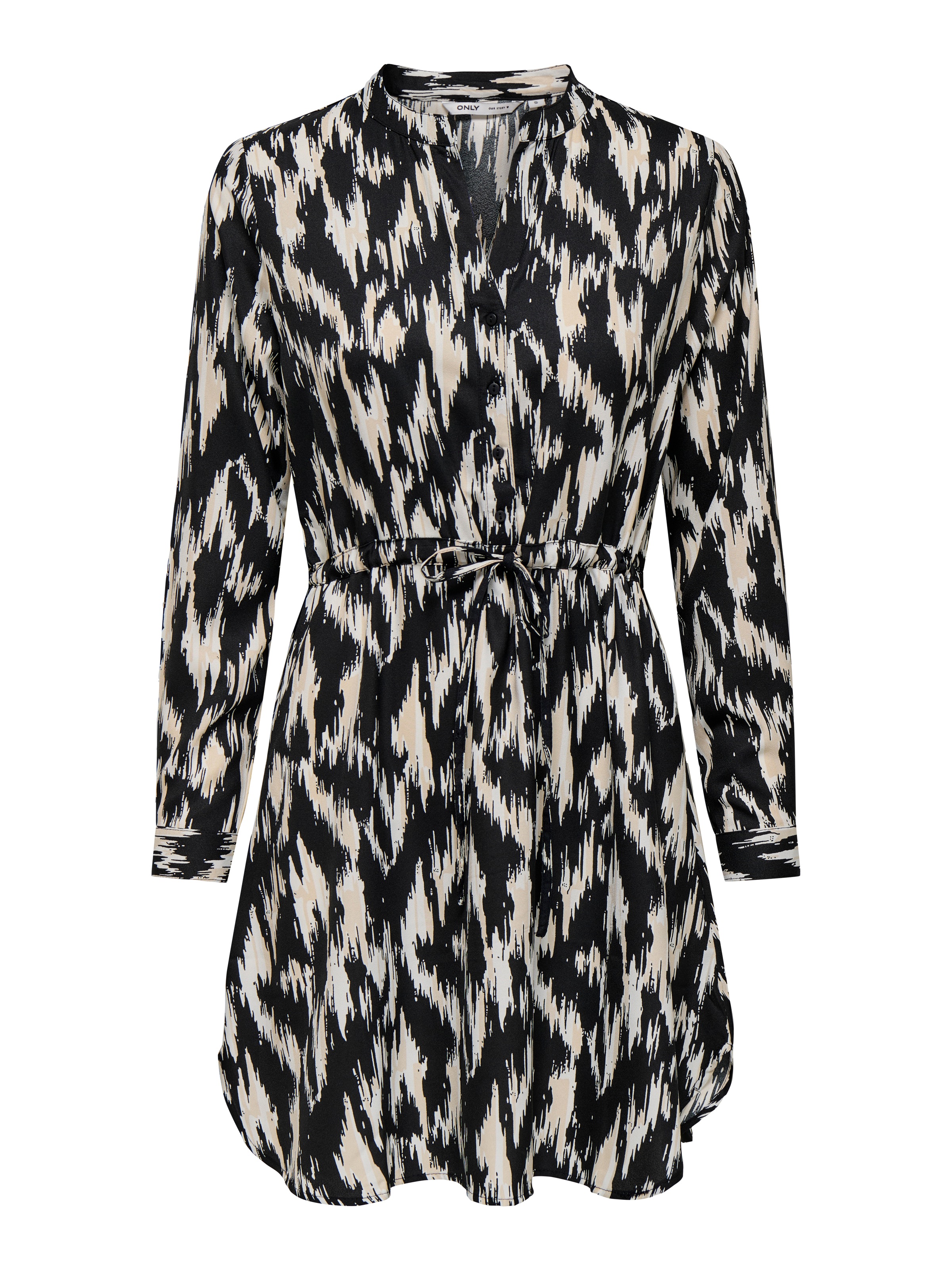 ONLY Druckkleid »ONLCORY L/S V-NECK TUNIC«