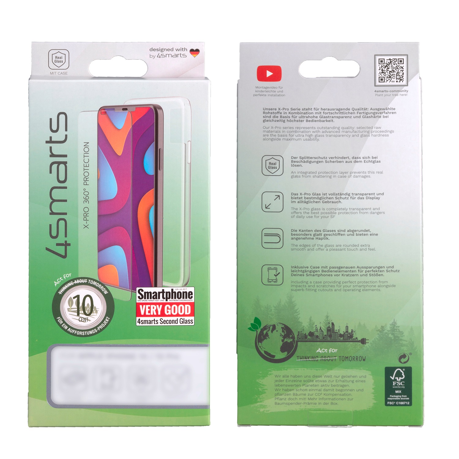 4smarts Handyhülle »X-Pro 360° Protection für Apple iPhone 7/8/SE 20/SE 22«, Apple iPhone 7/8/SE 2020/SE 2022, Backcover, Schutzhülle, Handyschutzhülle, Case, Schutzcase, stoßfest