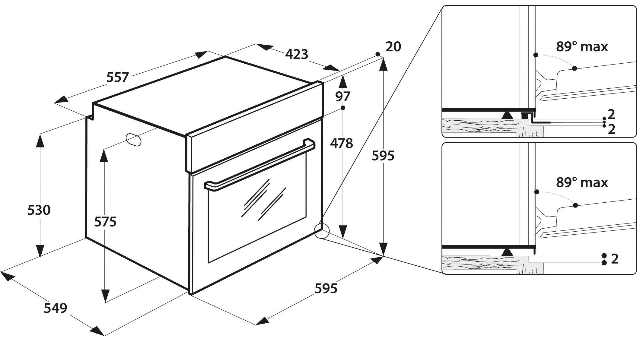 BAUKNECHT Einbaubackofen »BAR2S K8 V2 IN«, mit Dampffunktion