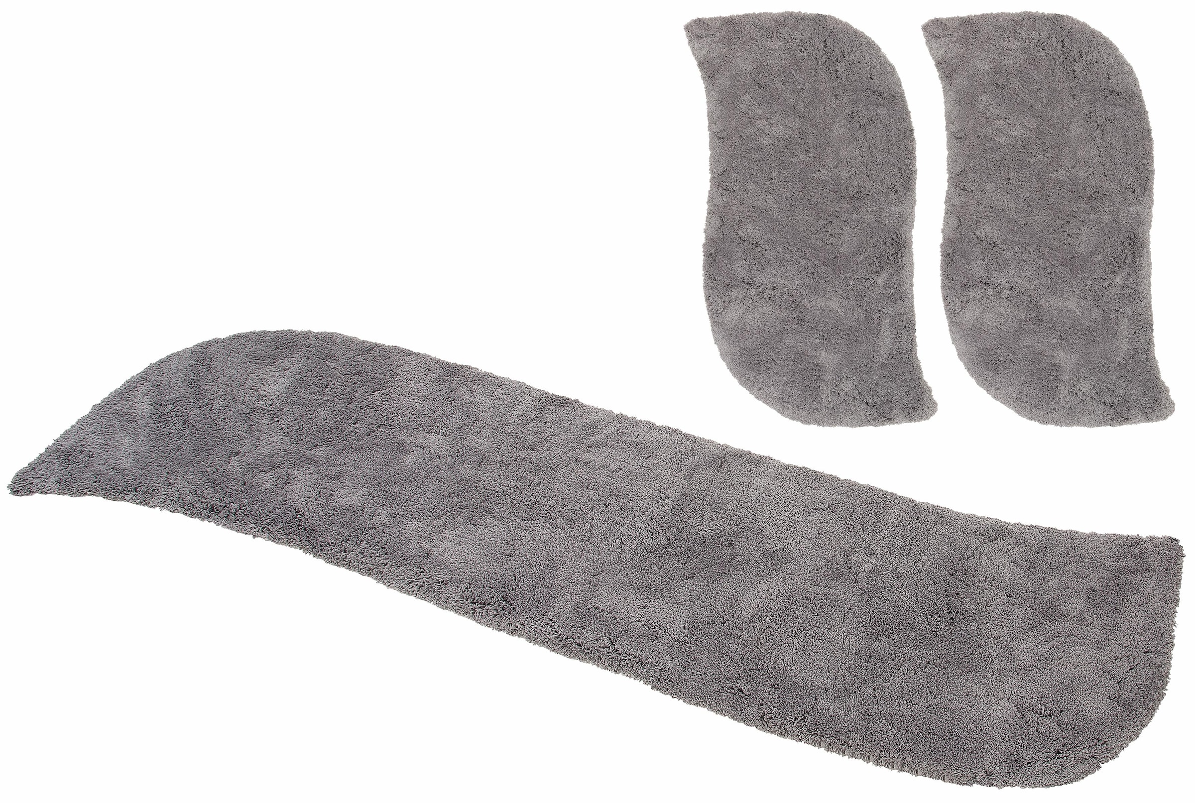 OTTO home Hochflor-Bettumrandung "Desner" Höhe 35 mm 3 Stk. tlg. Mikrofaser, weich, flauschig, Schlafzimmer, Bettvorleger, Läufer Set