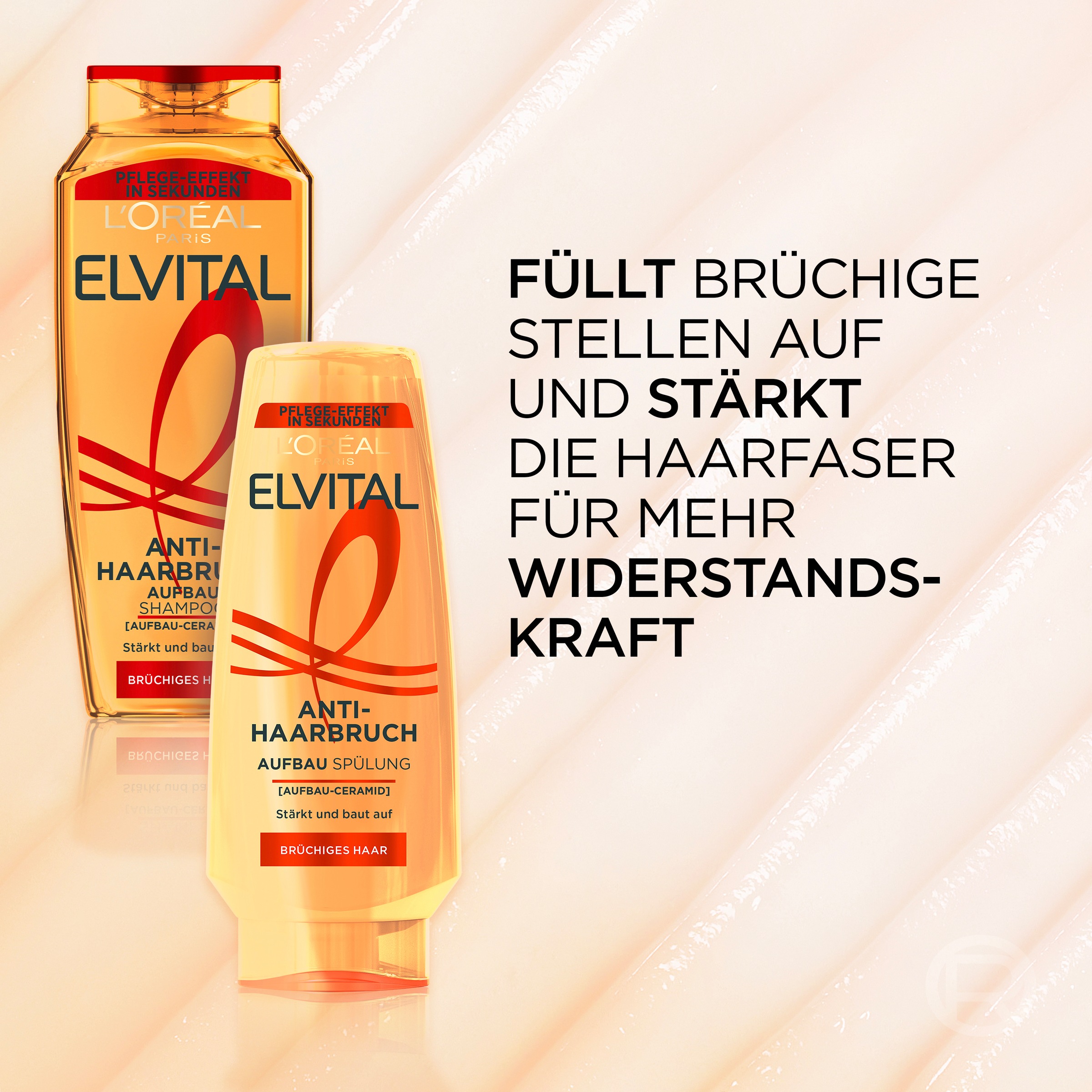 L'ORÉAL PARIS Haarspülung »L'Oréal Paris Elvital Anti-Haarbruch Spülung«, (6 tlg.)
