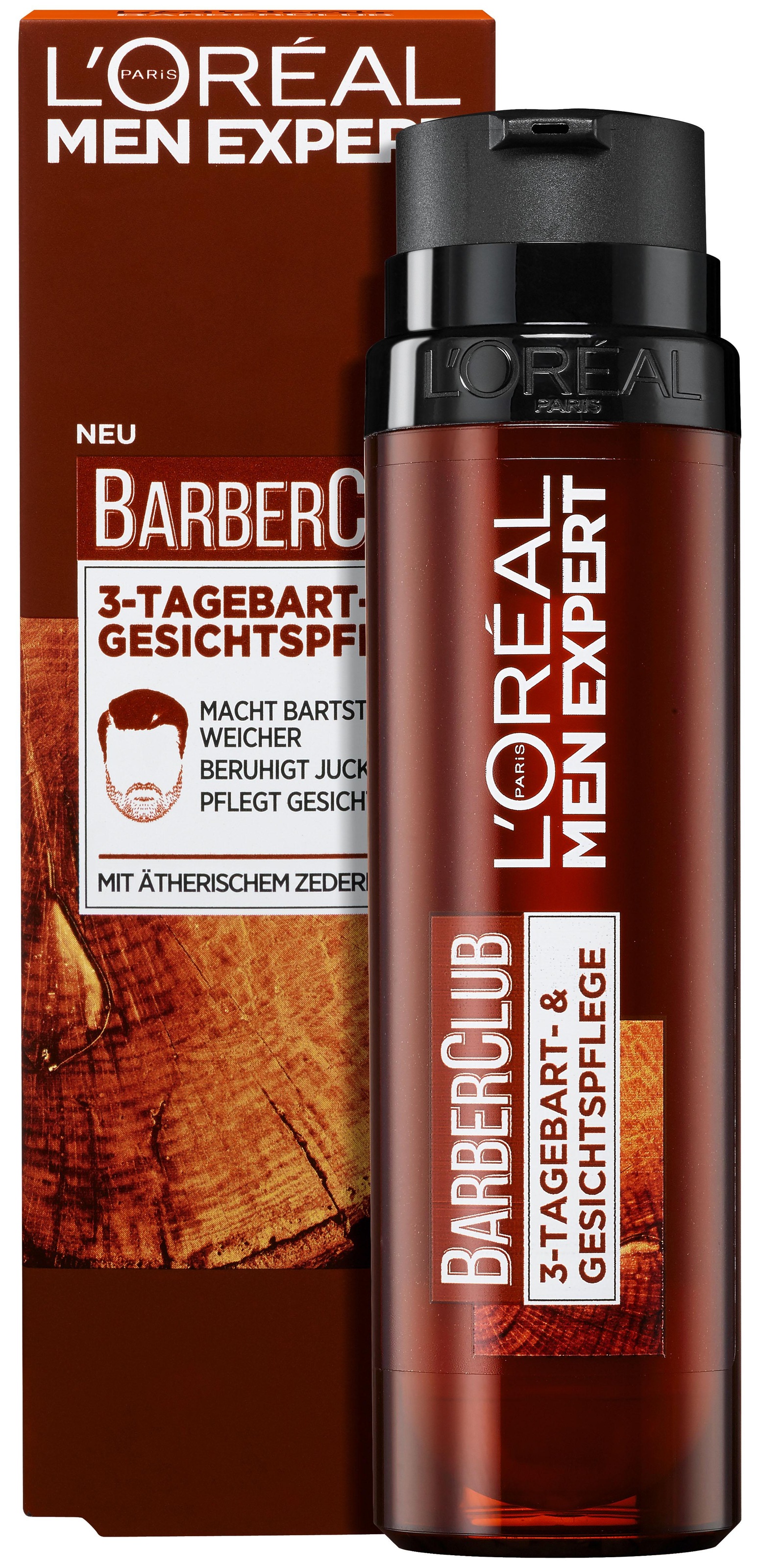 L'ORÉAL PARIS MEN EXPERT Feuchtigkeitscreme »Barber Club 3-Tagebart- und Gesichtspflege«, spendet Feuchtigkeit, beruhigt Juckreiz