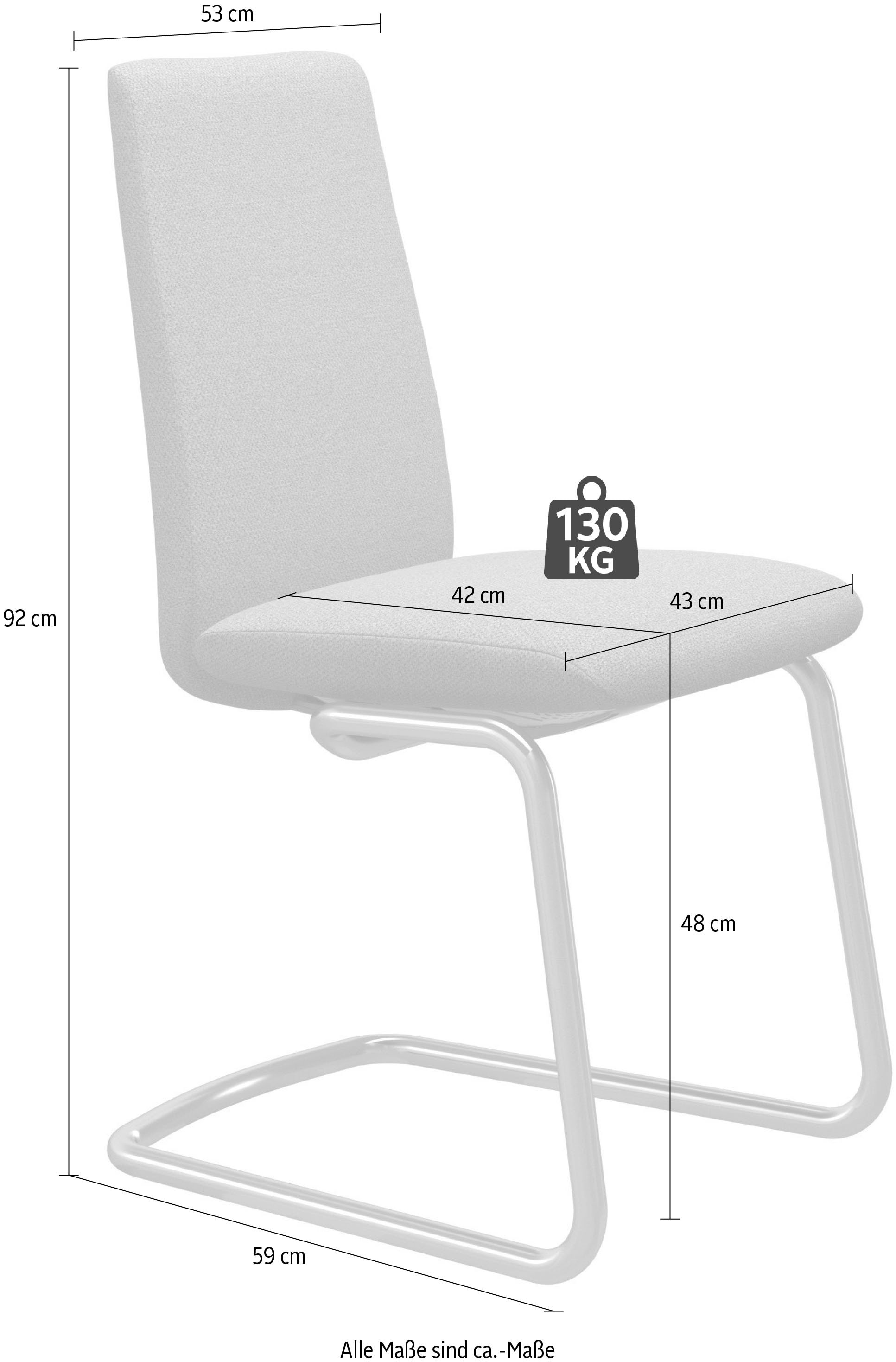 Stressless® Polsterstuhl »Laurel«, Leder PALOMA, Low Back, Größe M, mit Beinen aus Stahl in Chrom matt