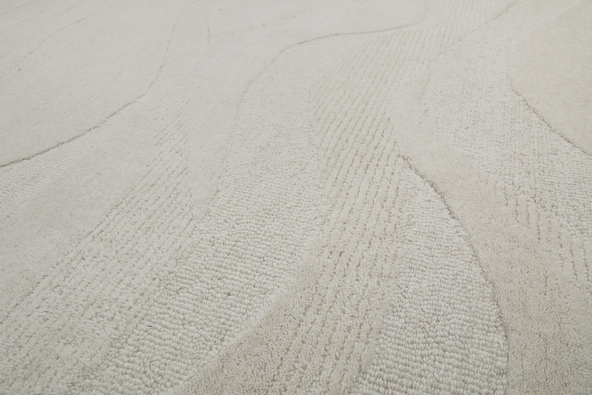 Wecon home Wollteppich »Hamptons THIRTYFOUR«, rechteckig, 15 mm Höhe, Läufer, Schurwolle, Kurzflor, Wohnzimmer, Schlafzimmer, Wellen