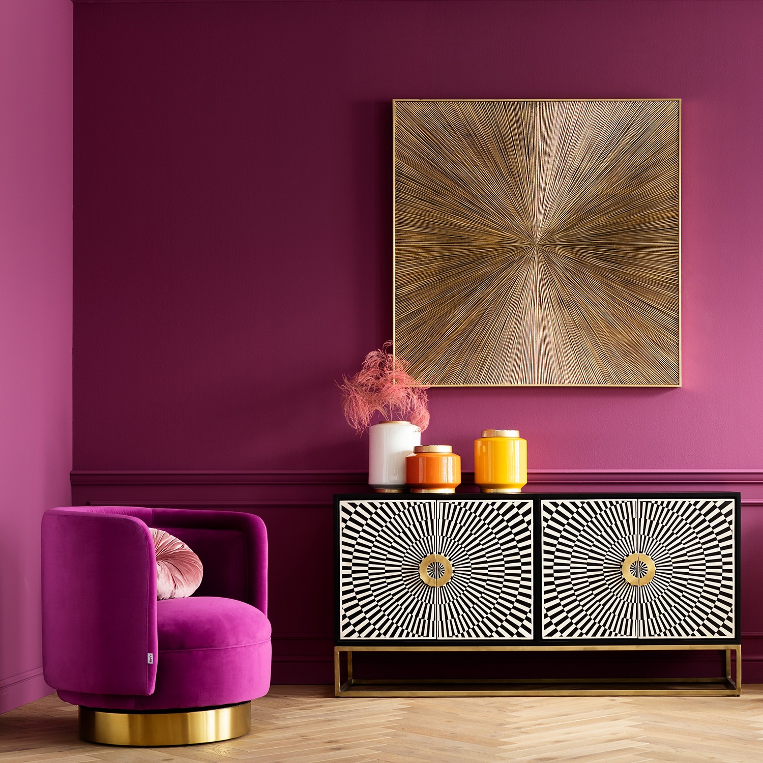 Kare Design Bild mit Rahmen »Objektbild Illumino 120x120cm«
