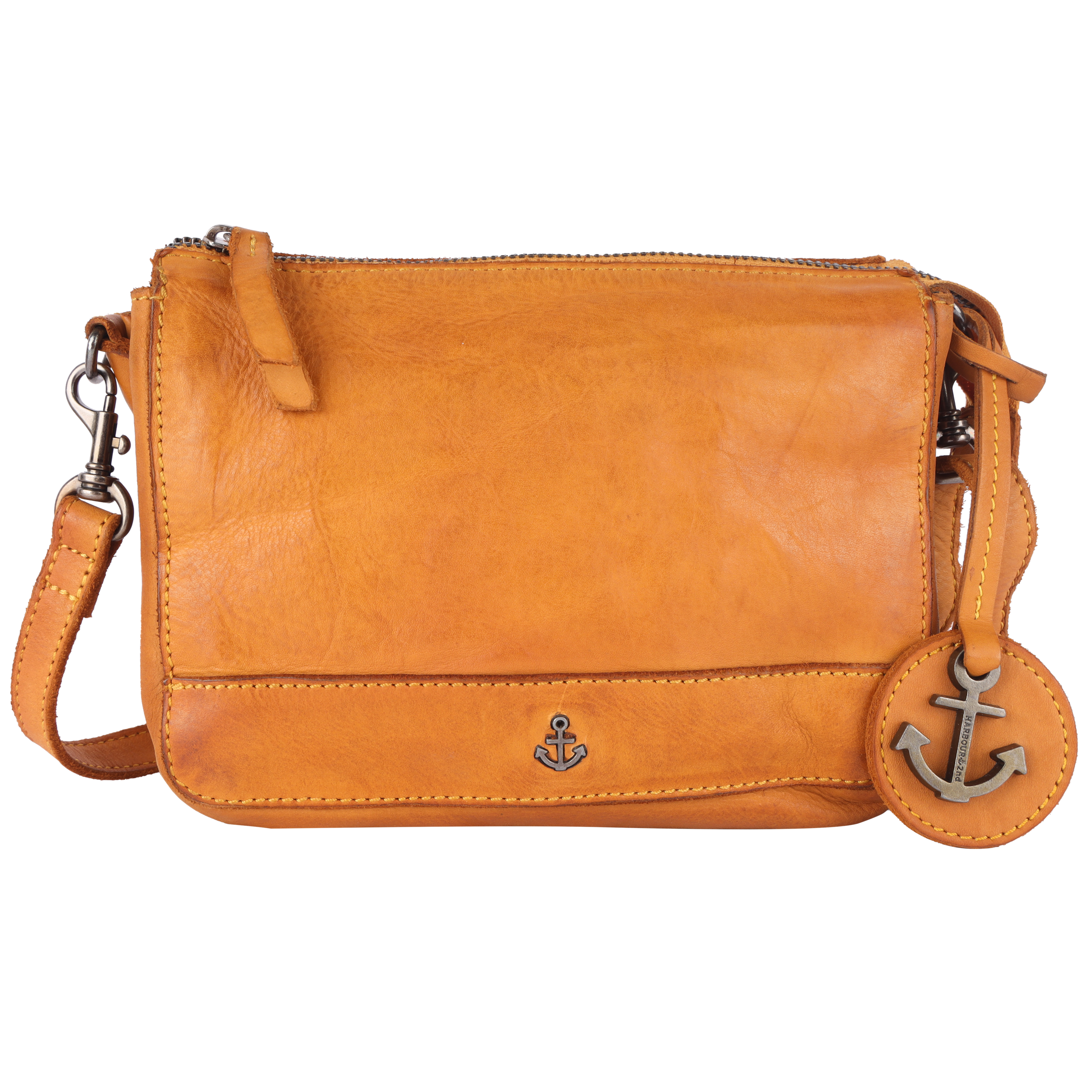 HARBOUR 2nd Umhängetasche »Tiani«, Schultertasche Handtasche Damen Tasche Damen mit Logoanhänger