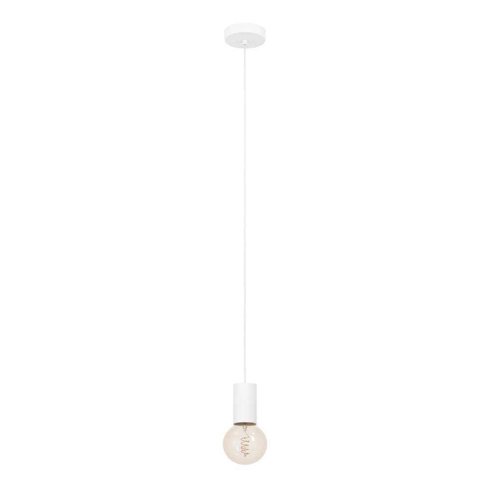 EGLO Hängeleuchte »POZUETA 1«, 1 flammig, Leuchtmittel E27 | ohne Leuchtmittel, Pendelleuchte, E27 Fassung mit Kabel, Metall in Weiß, Ø 6,5 cm