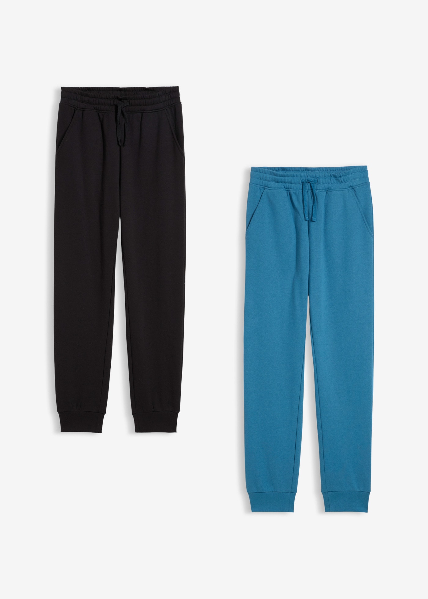 bonprix Jogginghose  für Kinder, im Doppelpack, aus Baumwolle und Polyester, Regular Fit