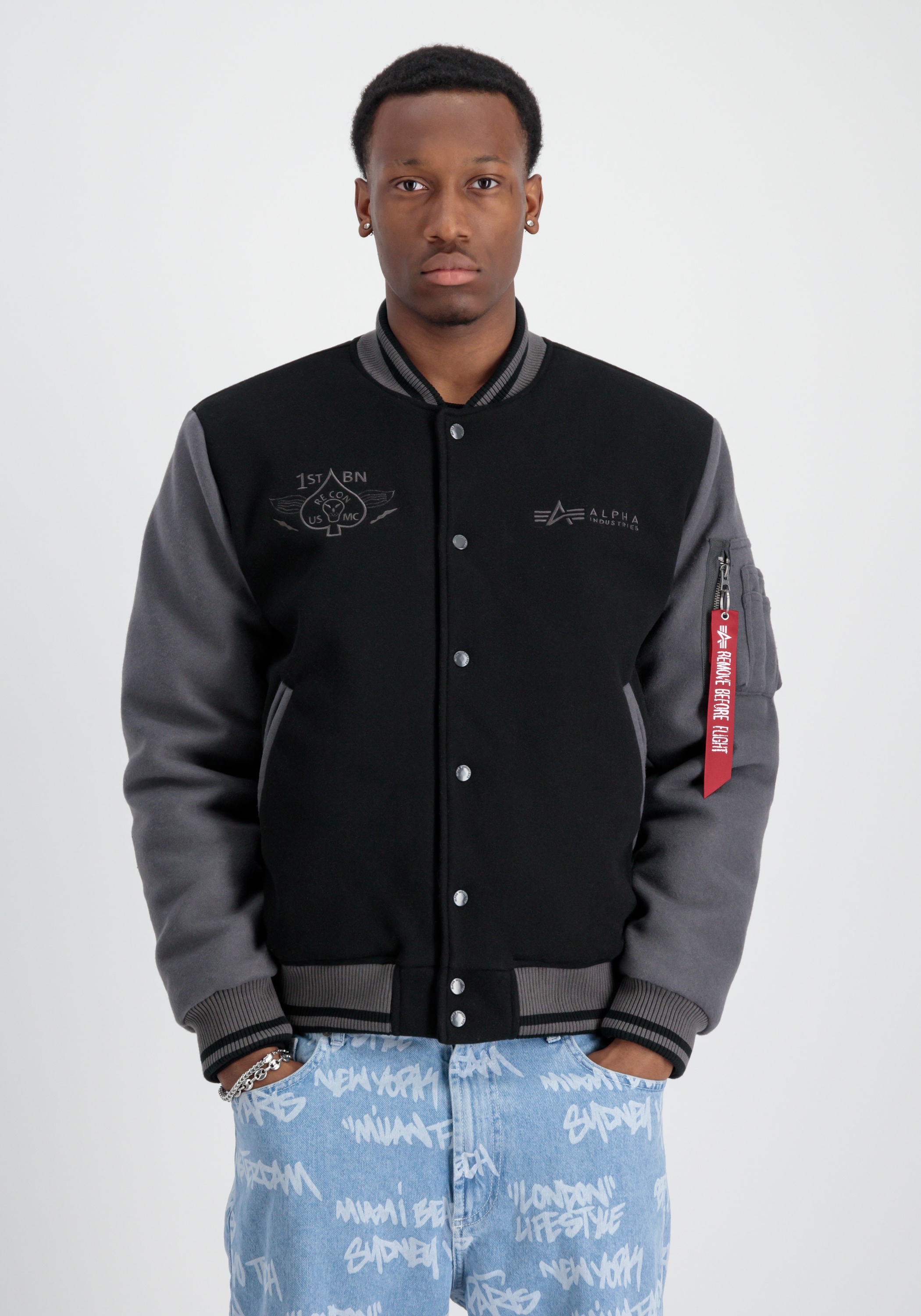 Bomberjacke »ALPHA INDUSTRIES Men - Bomber Jackets Varsity Air Force Jacket«