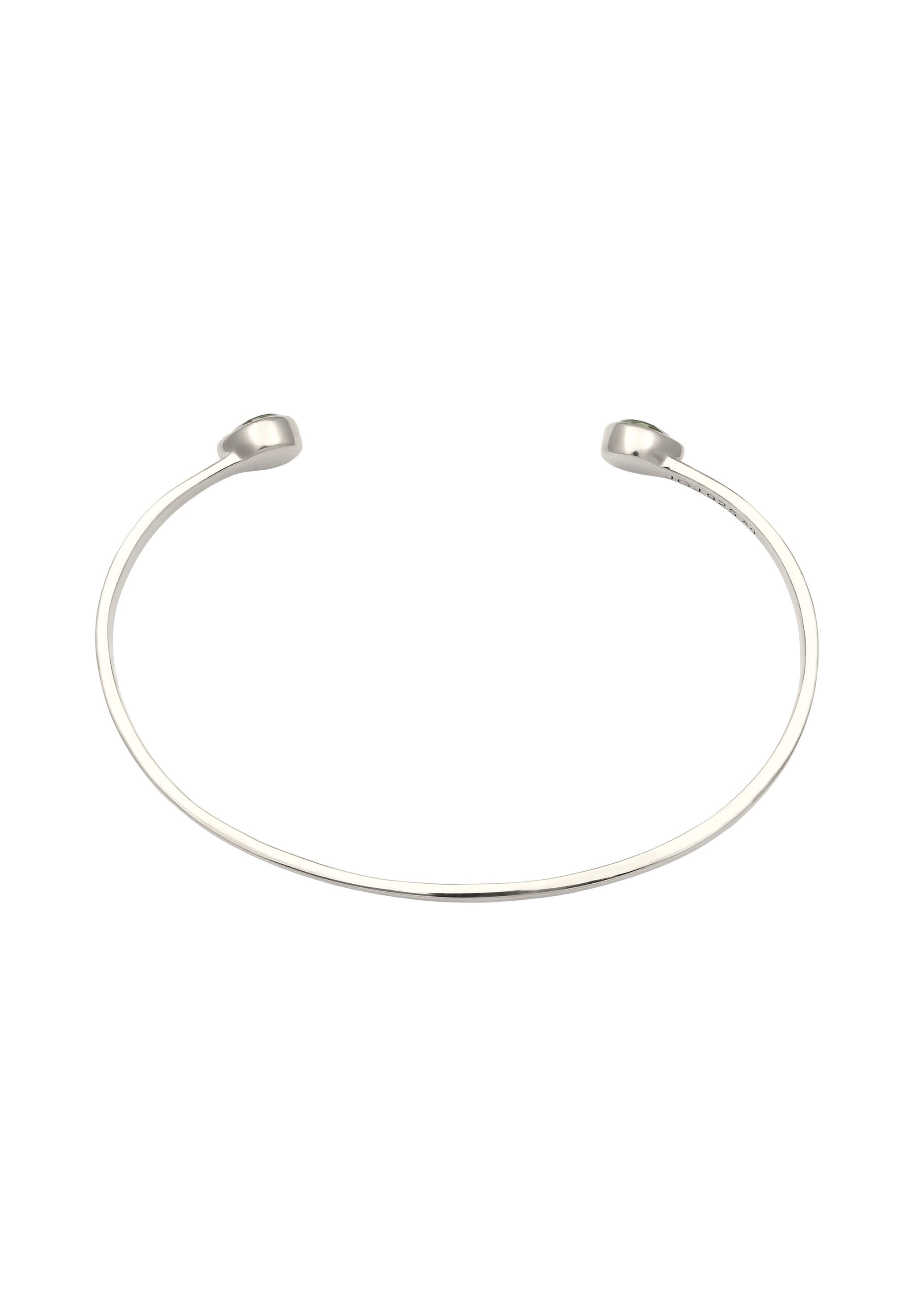 Elli Premium Armreif »Armband Amreif Glas Kristalle Hellgrün 925 Sterling Silber«