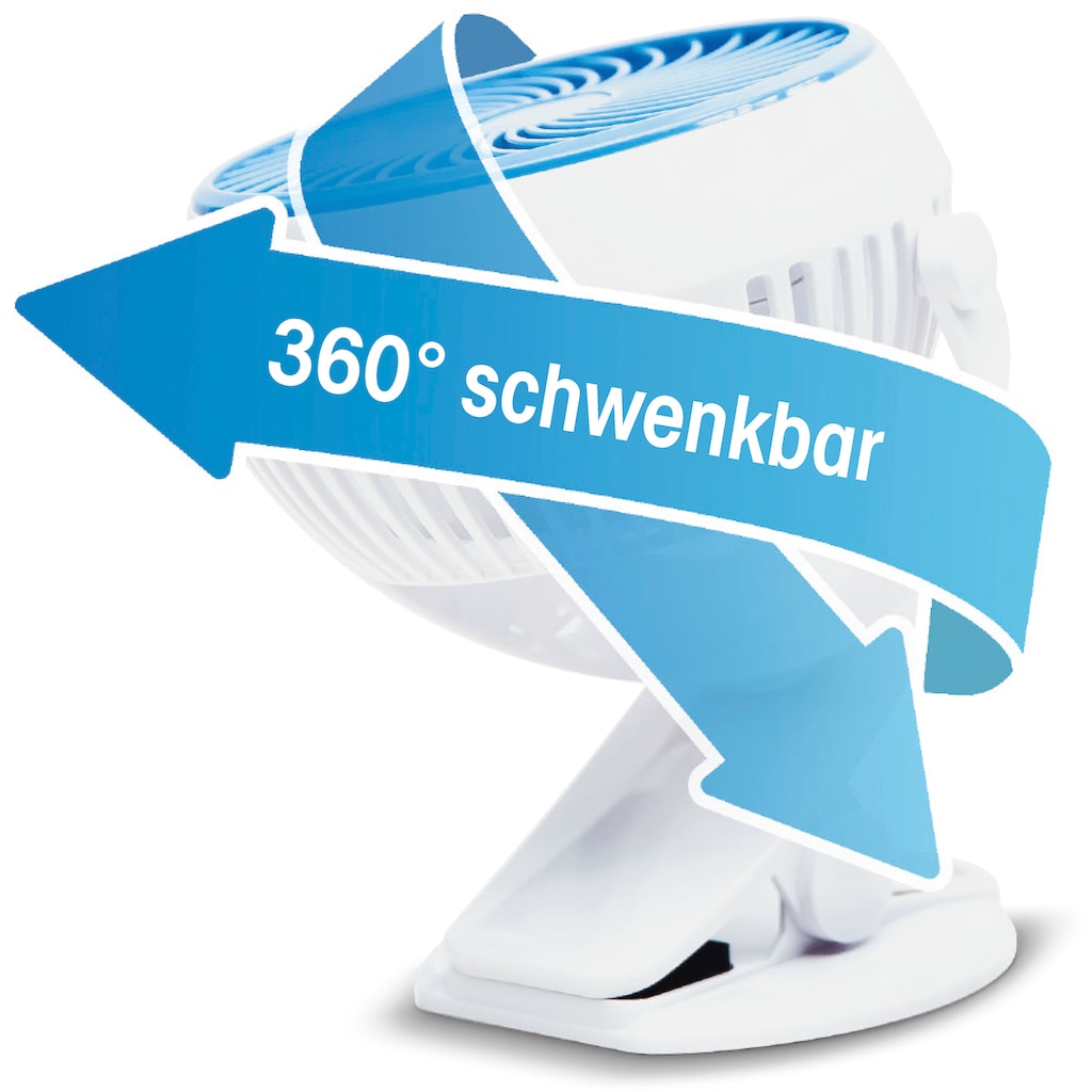 MediaShop Standventilator »Go Fan«, weiß