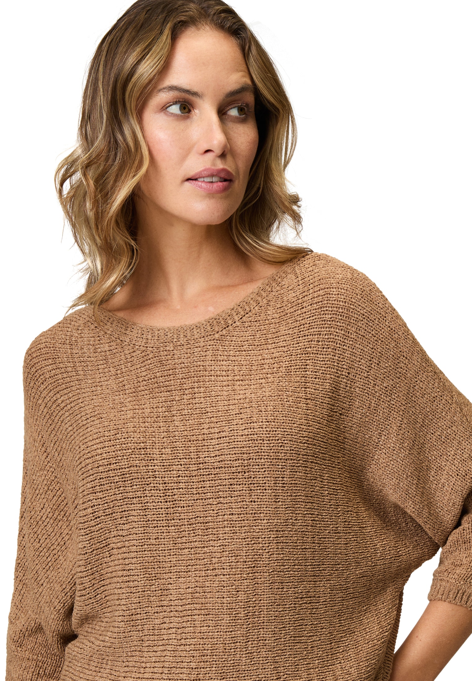 Zero Strickpullover »Strickpullover mit Dreiviertelarm«