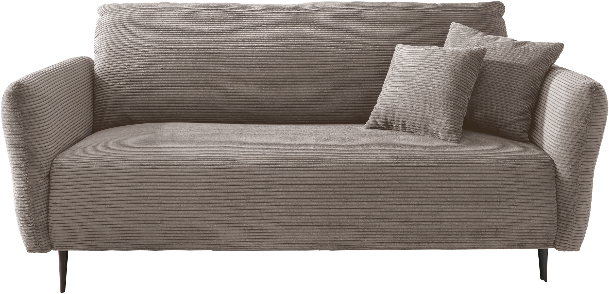 Home affaire Ecksofa »Lazio modern und bequem, schmale Armlehnen, tolle Detailverarbeitung« zwei verschiedene Fußfarben wählbar
