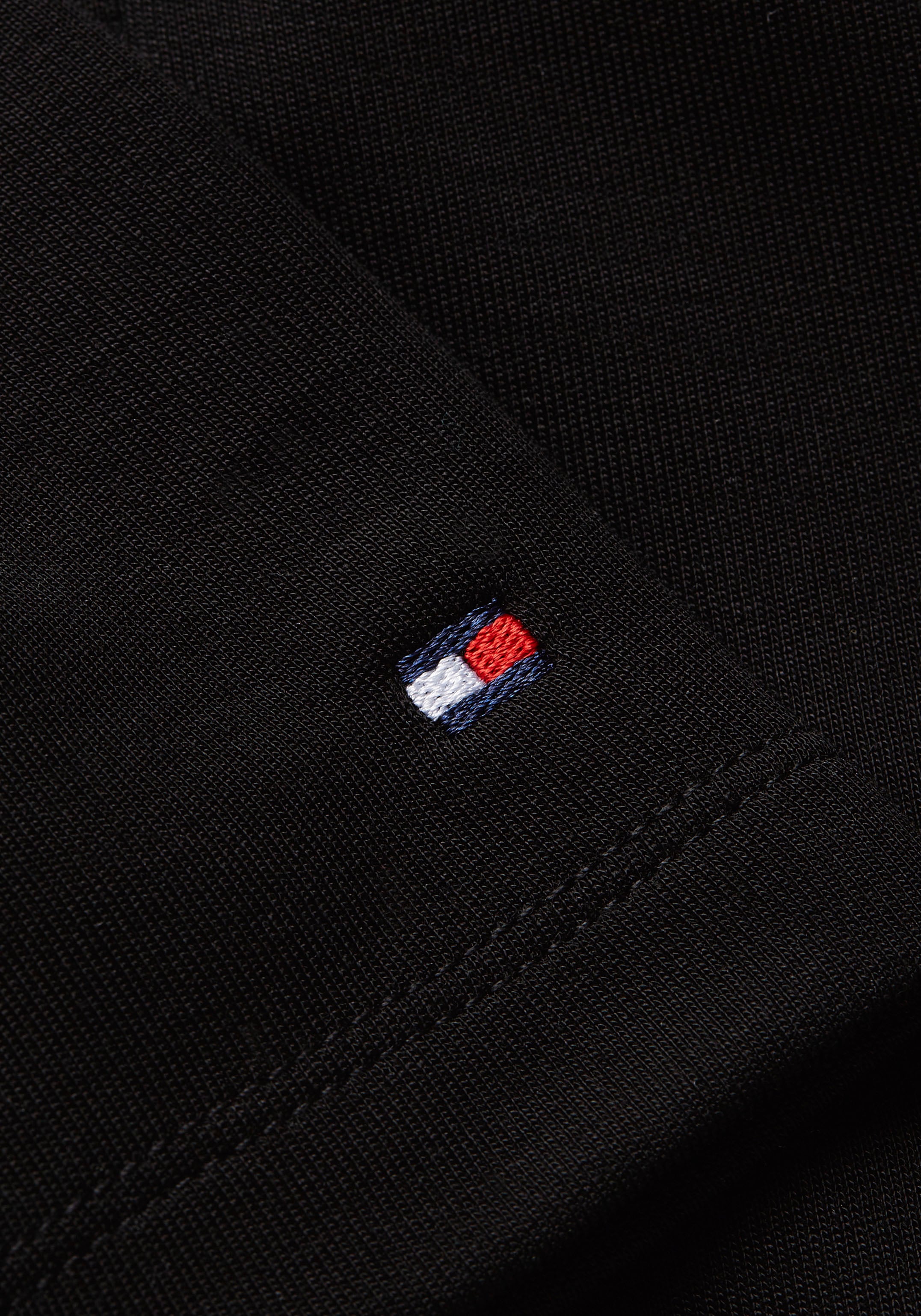 Tommy Hilfiger Wickelkleid »F&F WRAP MIDI DRESS LS«, mit Bindeband